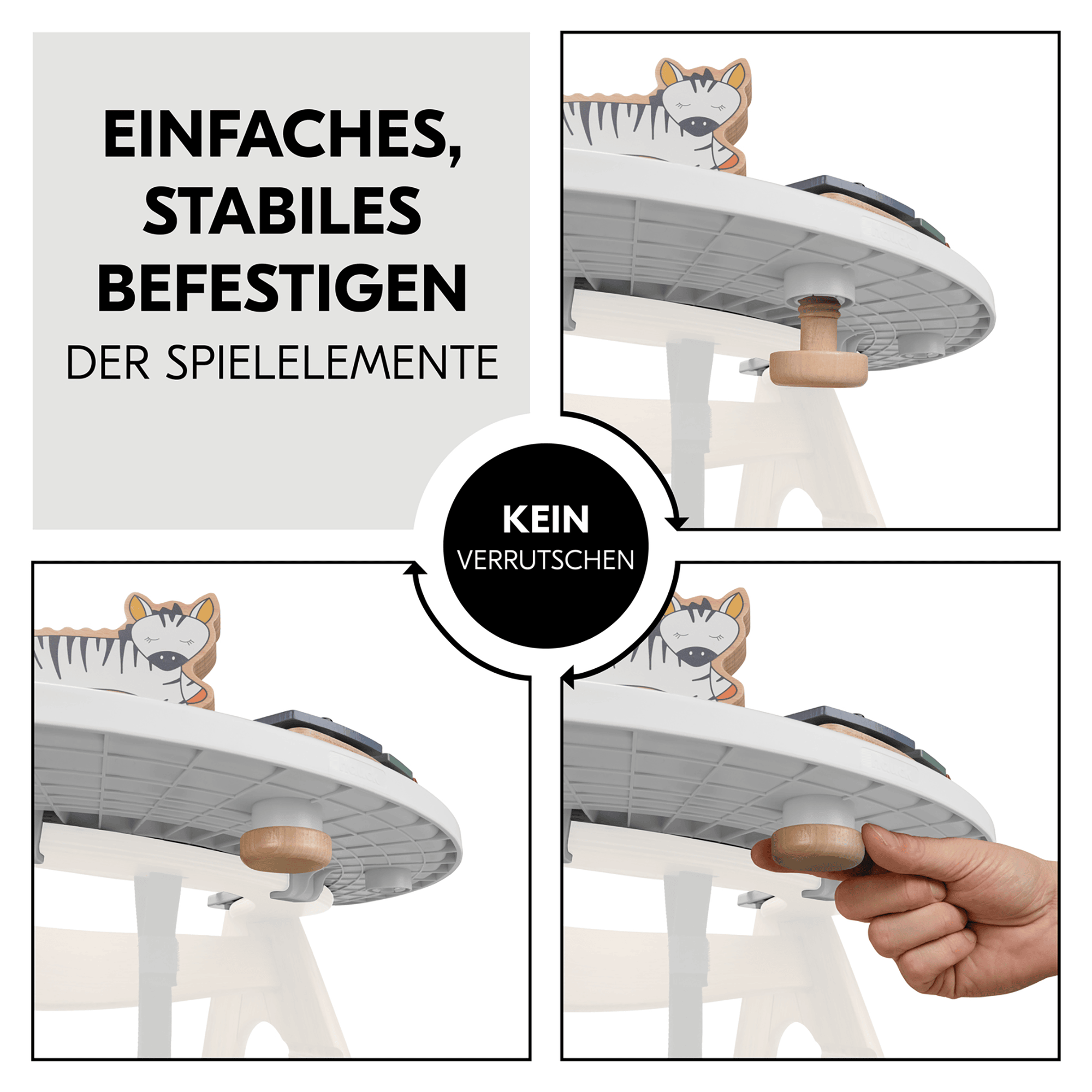 Hochstuhl Zubehör, hauck, Weiß – Produktansicht