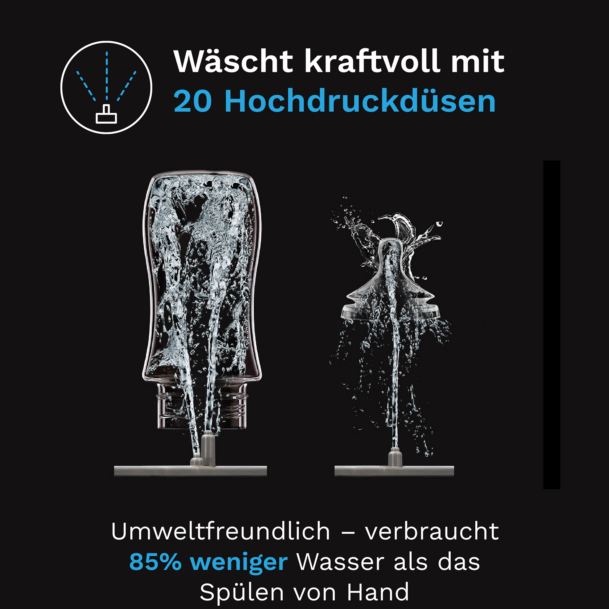 Vaporisatoren, babybrezza, Schwarz – Produktansicht