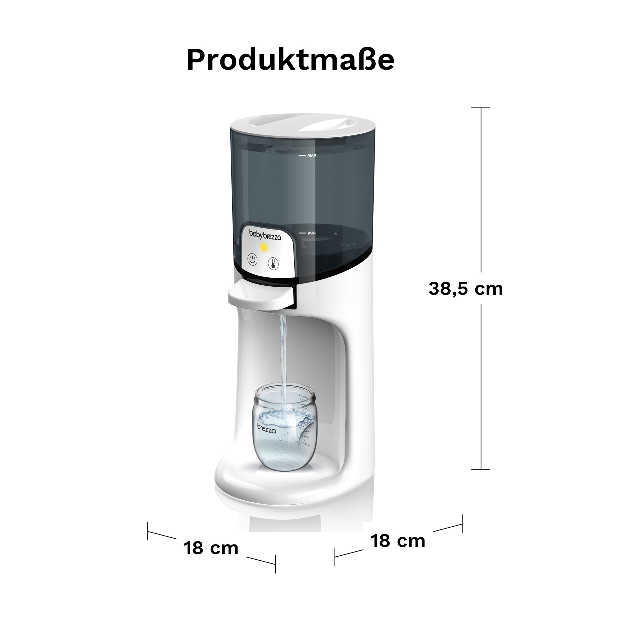 Babykostwärmer, babybrezza, Weiß – Produktansicht