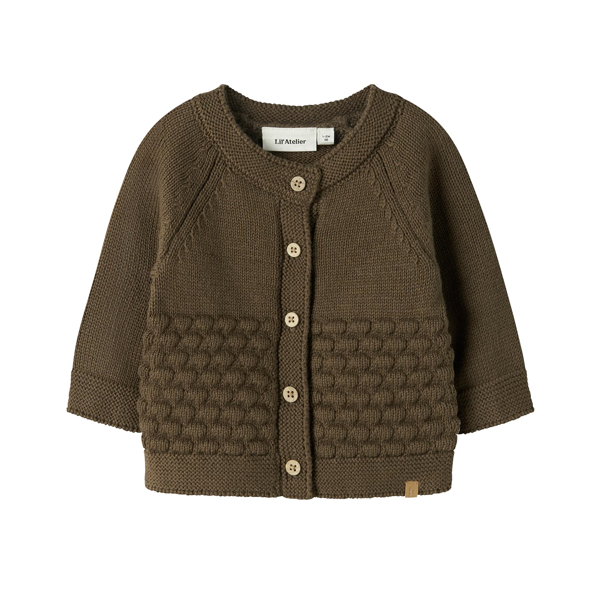 Sweat-, Fleece- & Strickjacken, Lil' Atelier, Braun – Produktansicht
