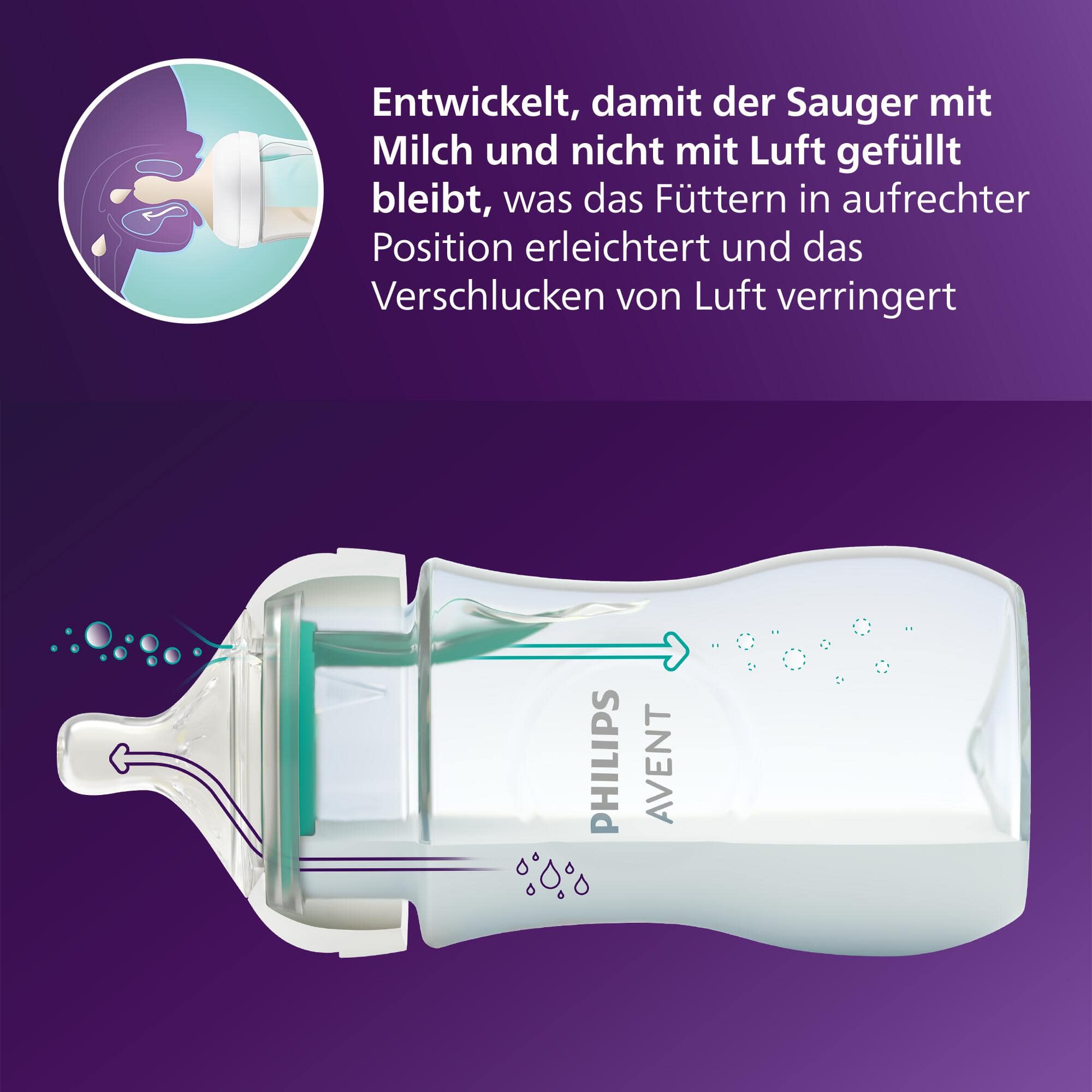 Babyfläschchen, PHILIPS AVENT, Grau – Produktansicht