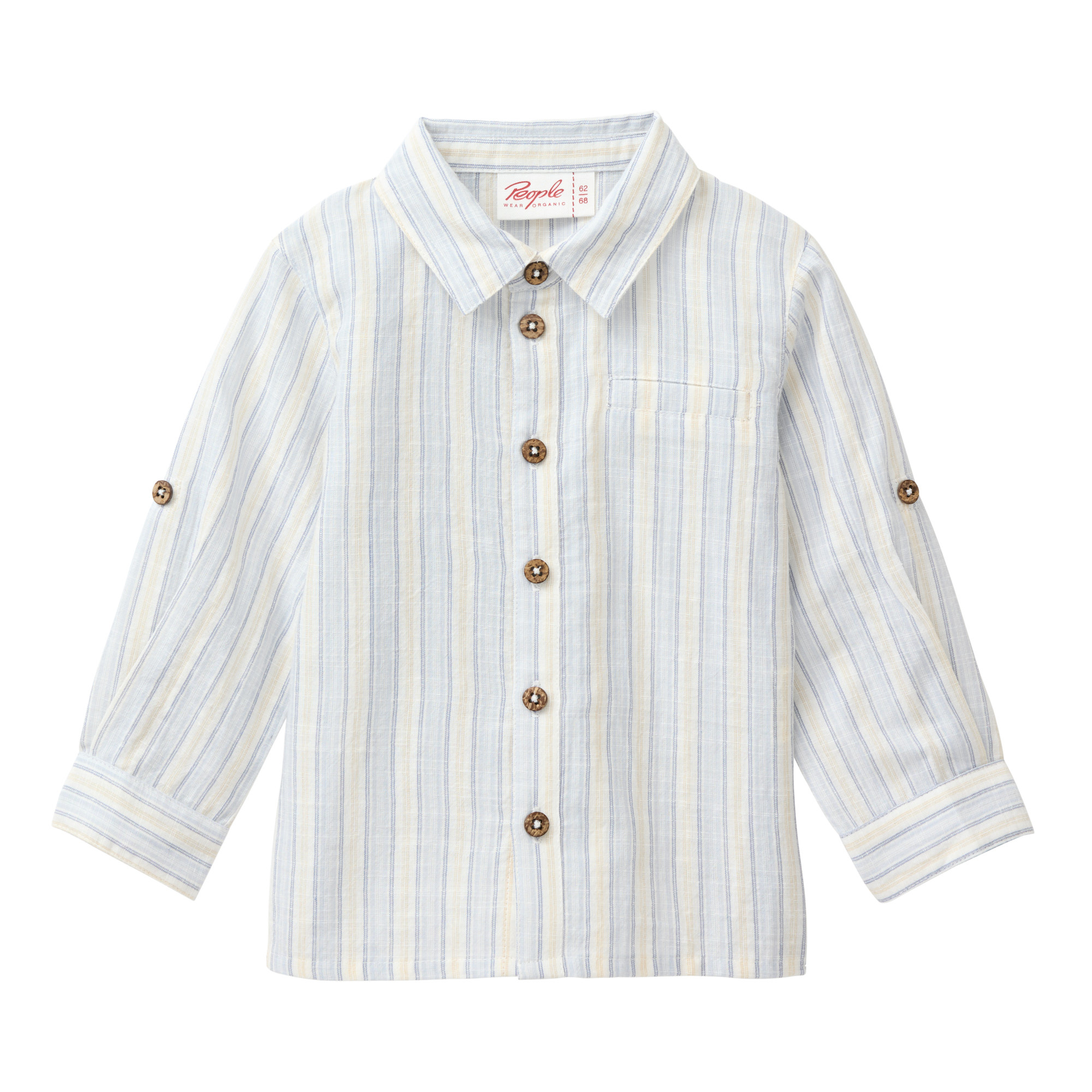 Hemden & Blusen, People Wear Organic, Blau – Produktansicht