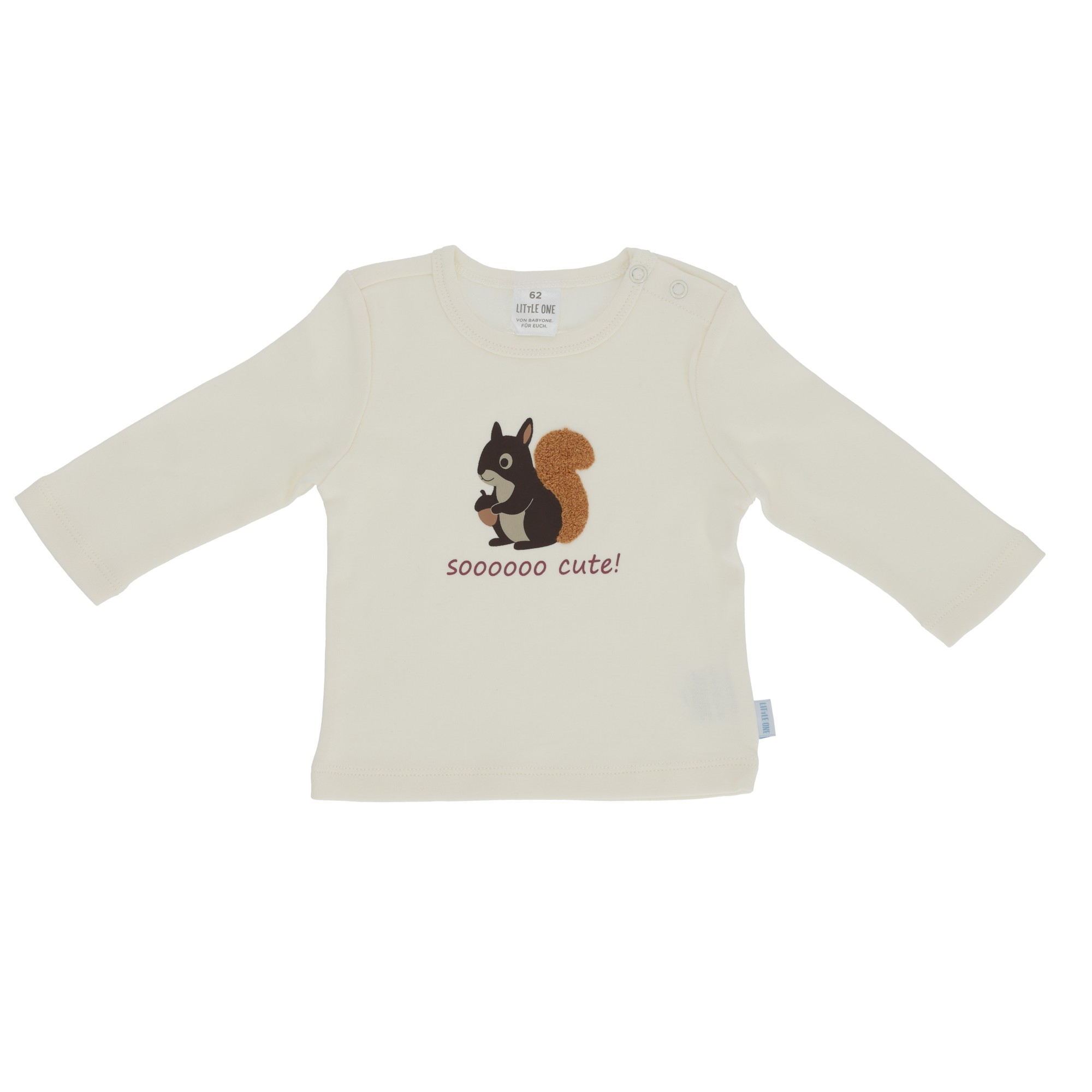 Langarmshirts, LITTLE ONE, Weiß – Besonderheit: aus 100% Baumwolle