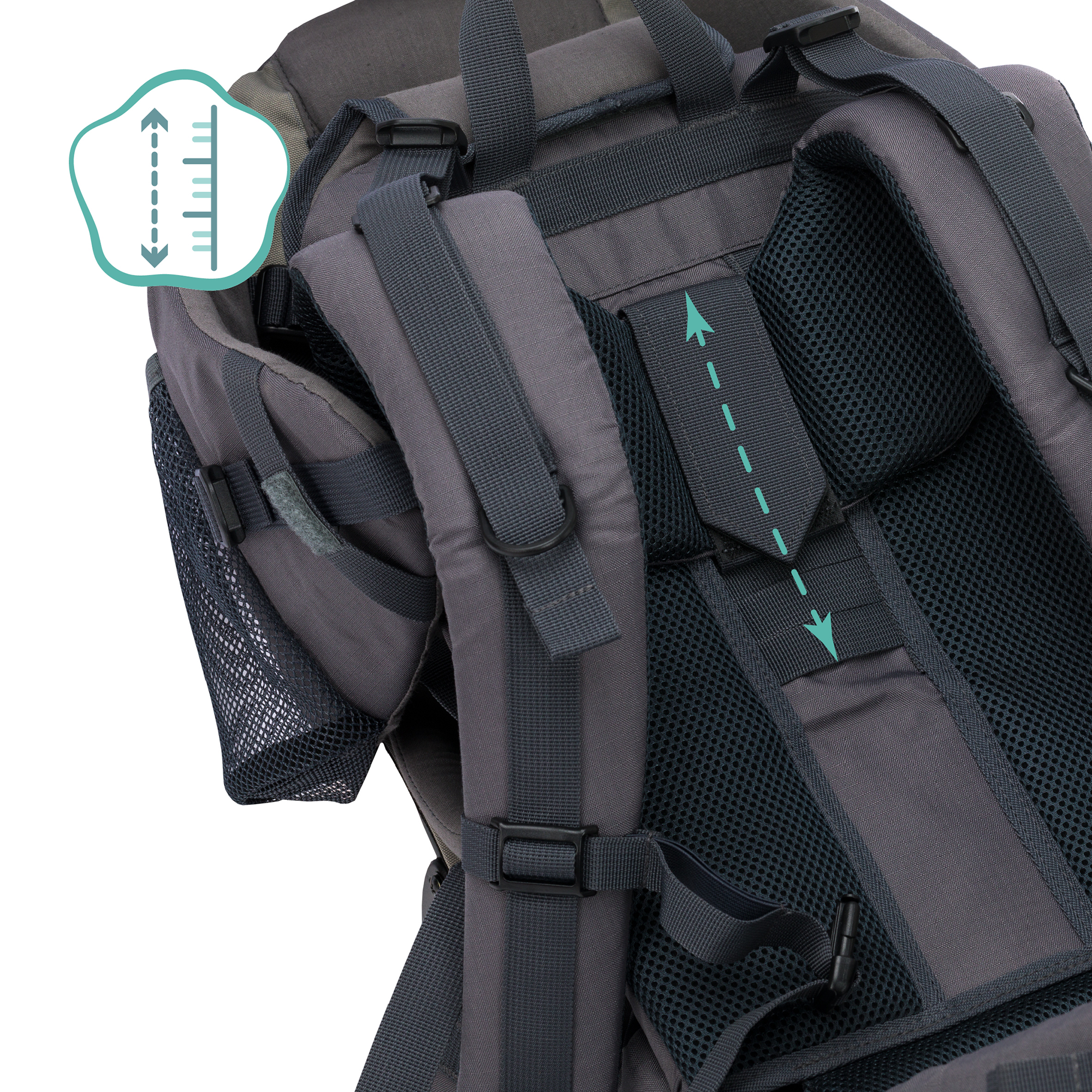 Rückentragen, fillikid, Grau – Produktansicht