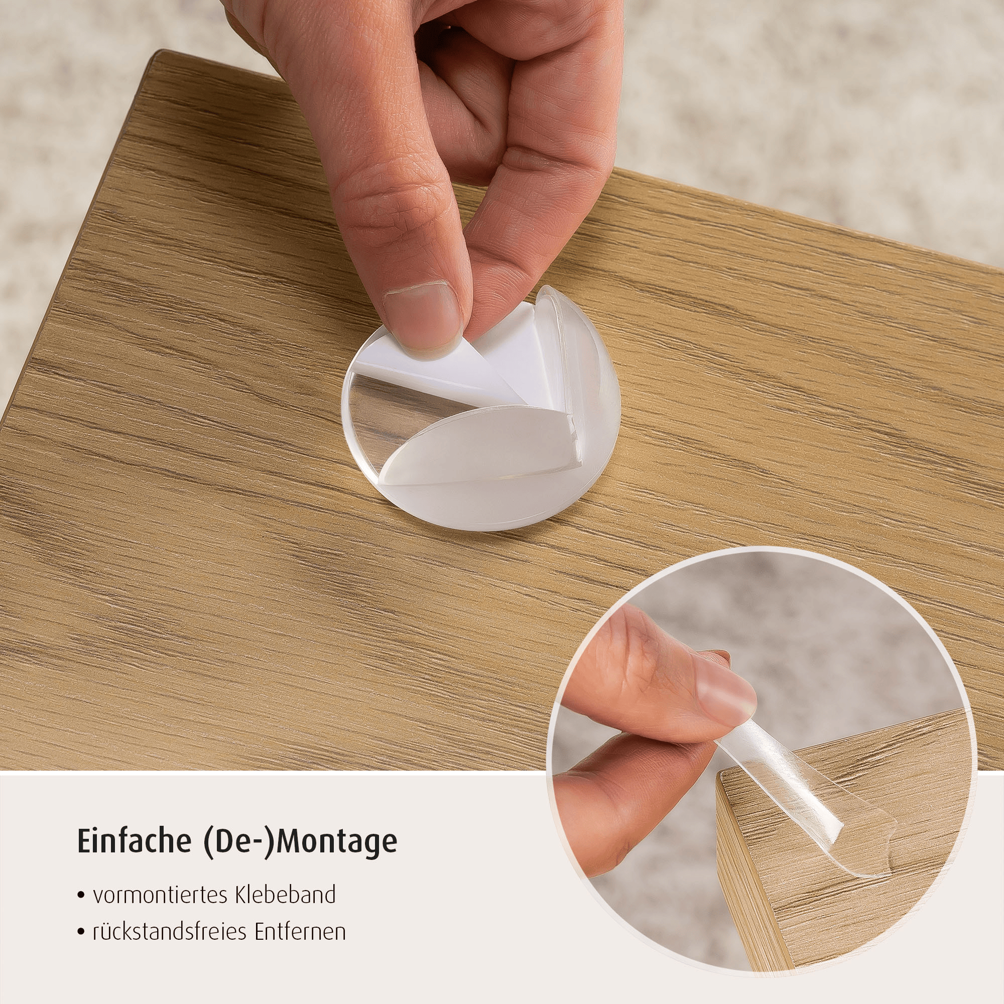 Kantenschutz, reer, Transparent – Produktansicht