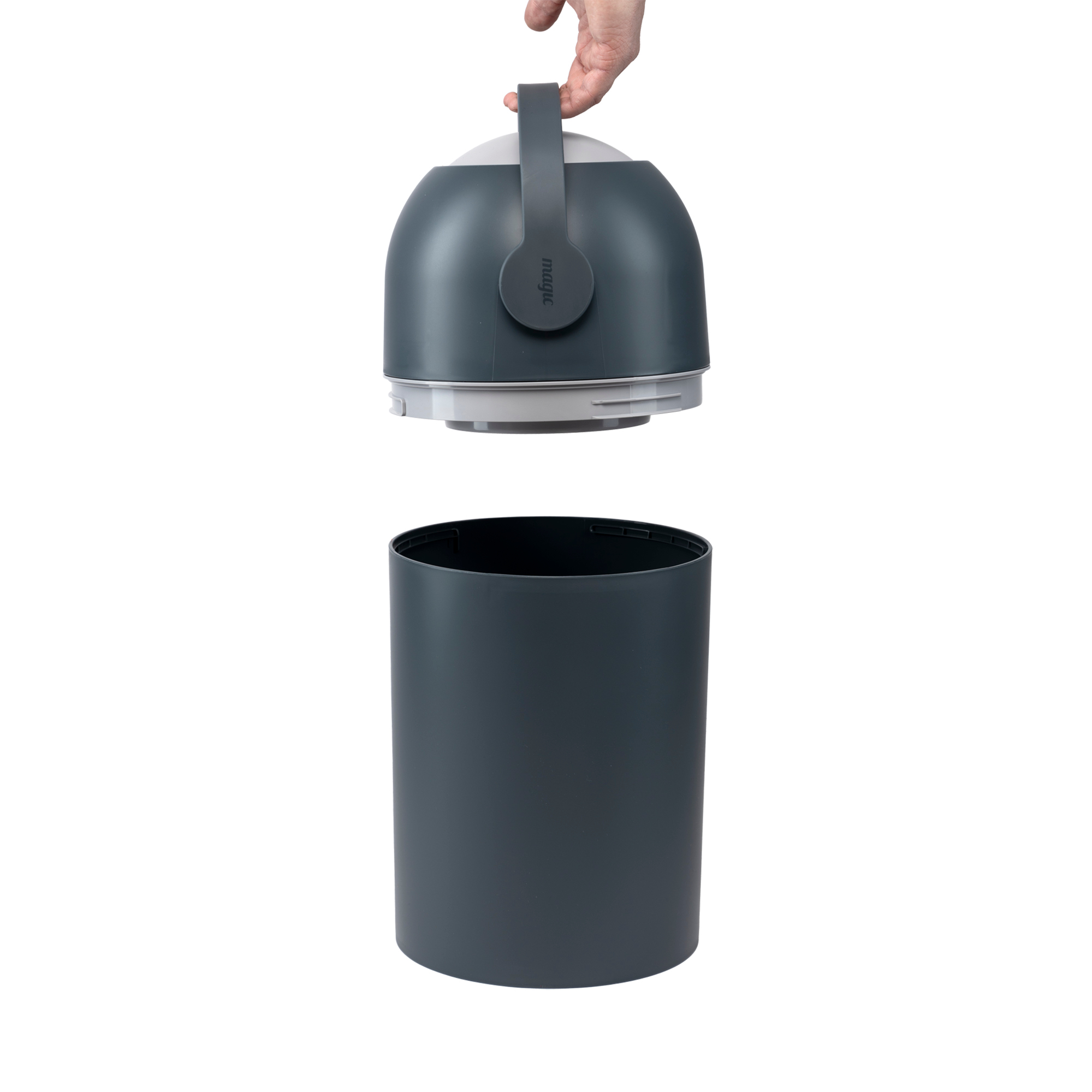 Windeleimer, tradewell, Grau – Produktansicht