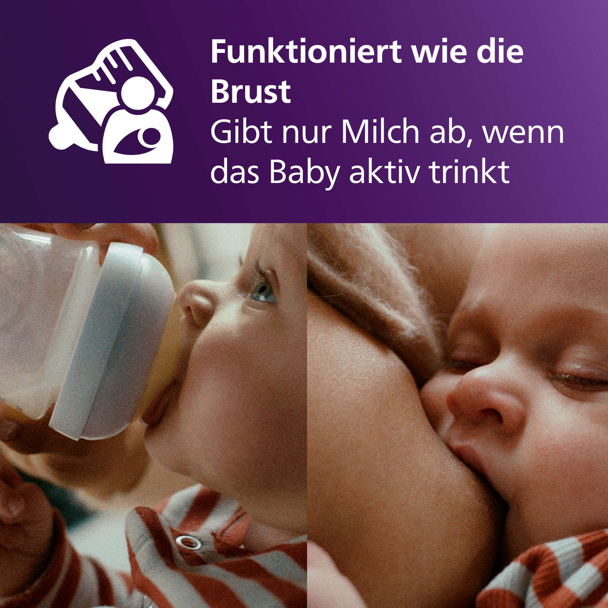 Babyfläschchen, PHILIPS AVENT, Grau – Produktansicht