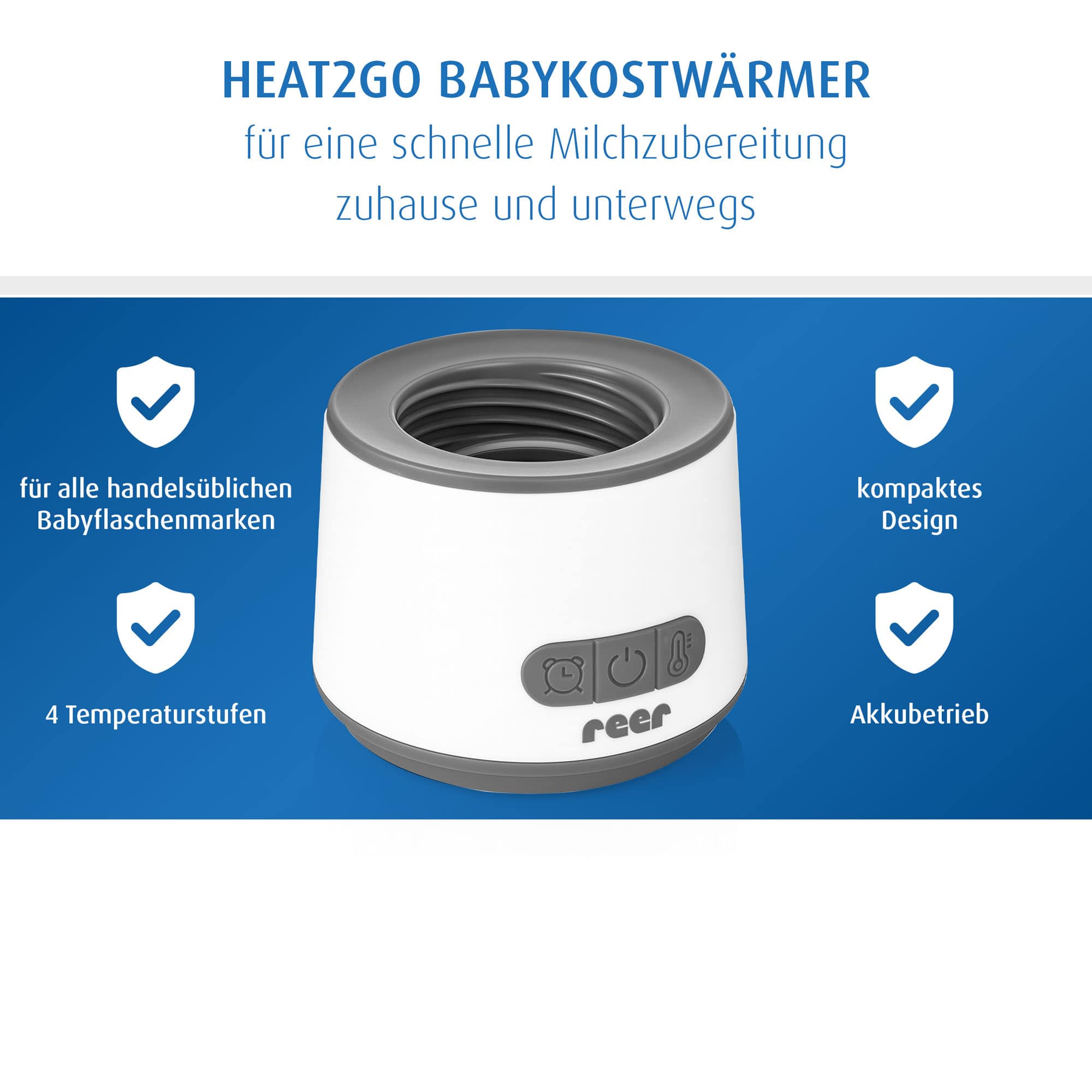 Babykostwärmer, reer, Weiß – Produktansicht