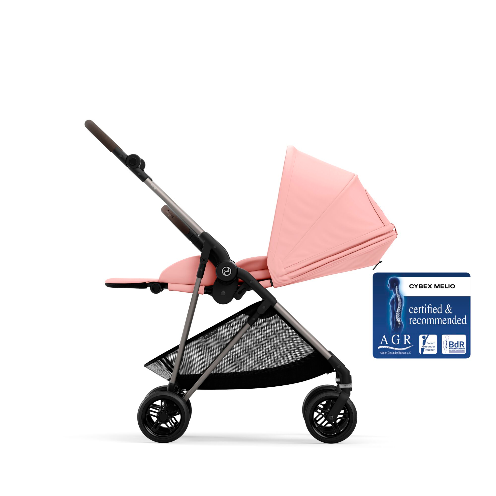 Kombi-Kinderwagen, cybex, Pink – Produktansicht