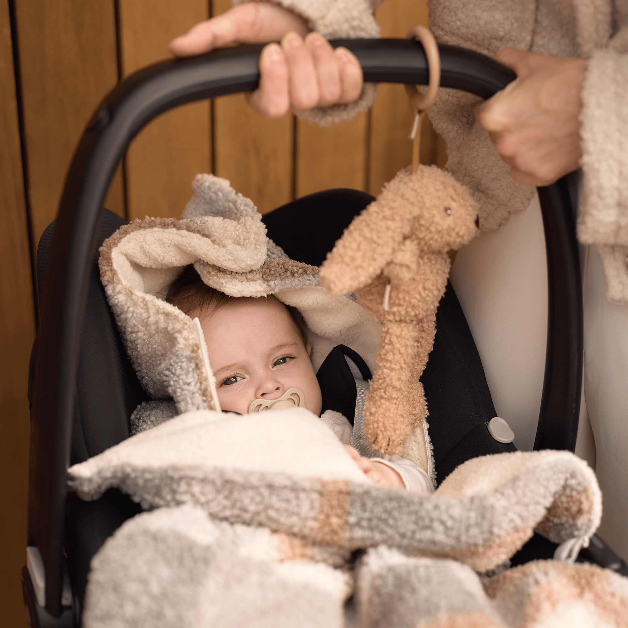 Kinderwagen Spielzeug, jollein, Braun – Produktansicht