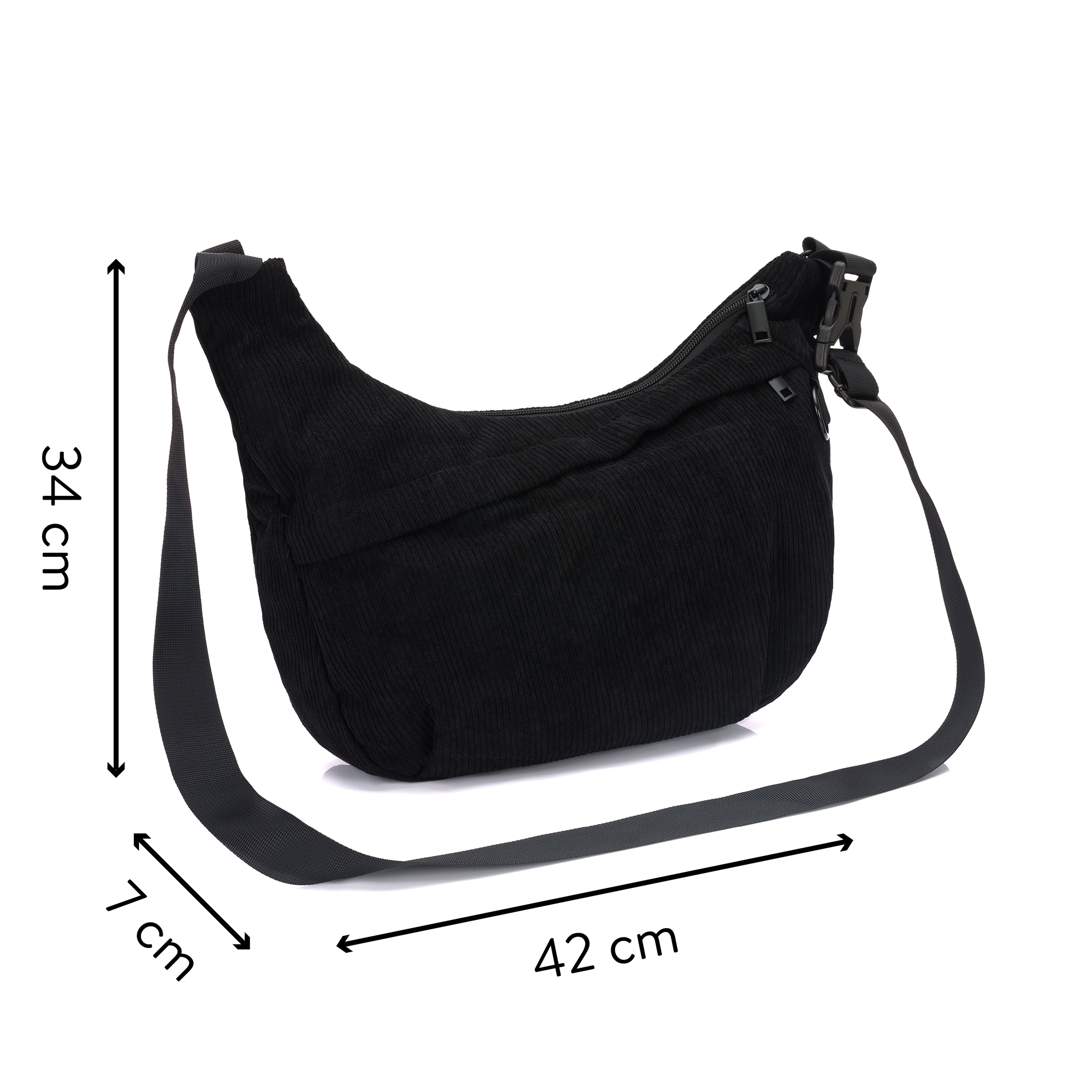 Wickeltaschen schwarz, LITTLE ONE, Schwarz – Produktansicht