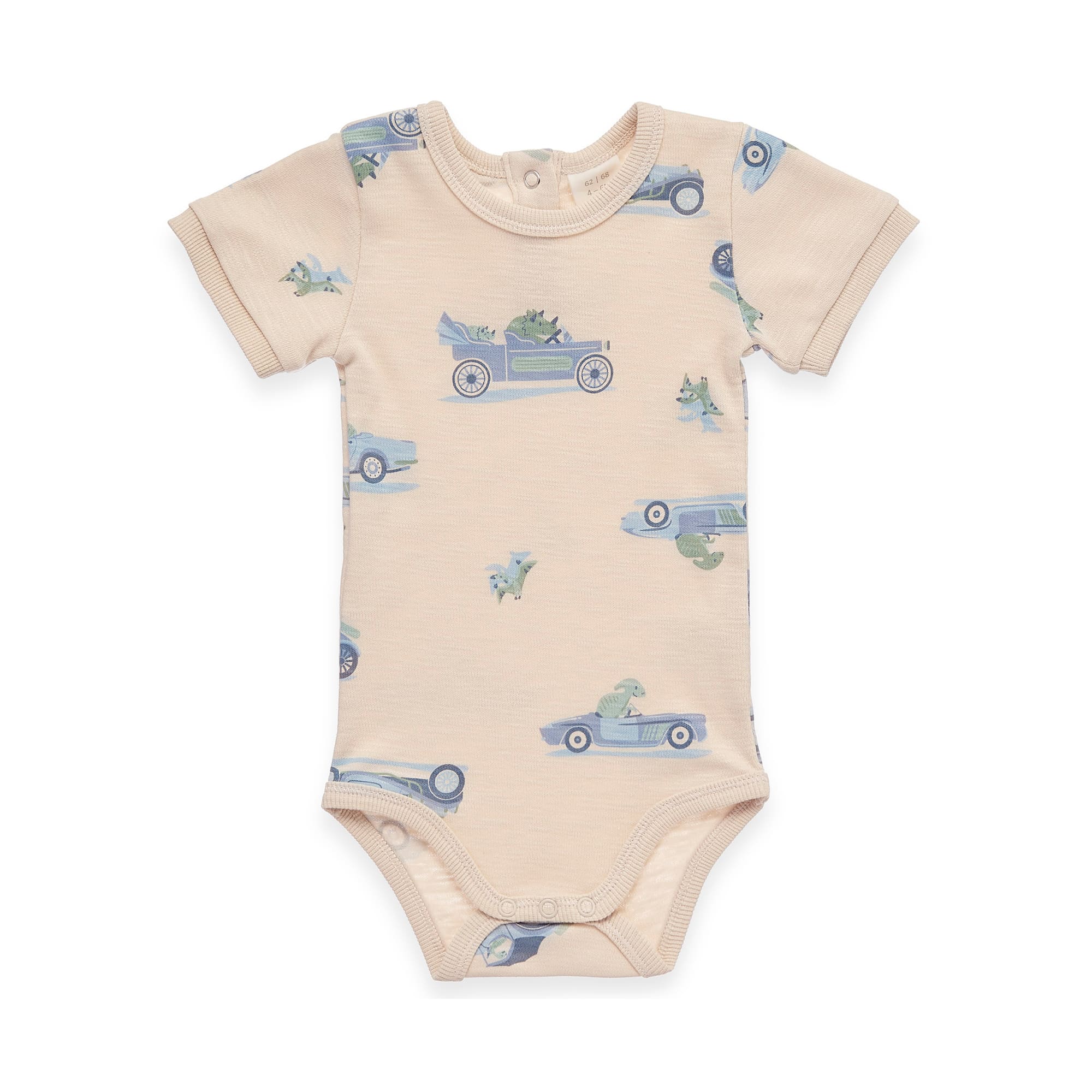 Kurzarmbodys, DIMO, Beige – Besonderheit: aus 100% Baumwolle