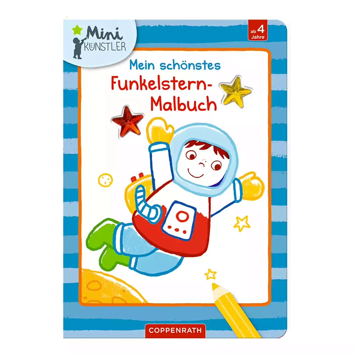 Mein schönstes Funkelstern-Malbuch Astronaut COPPENRATH Orange 2000574966601 3