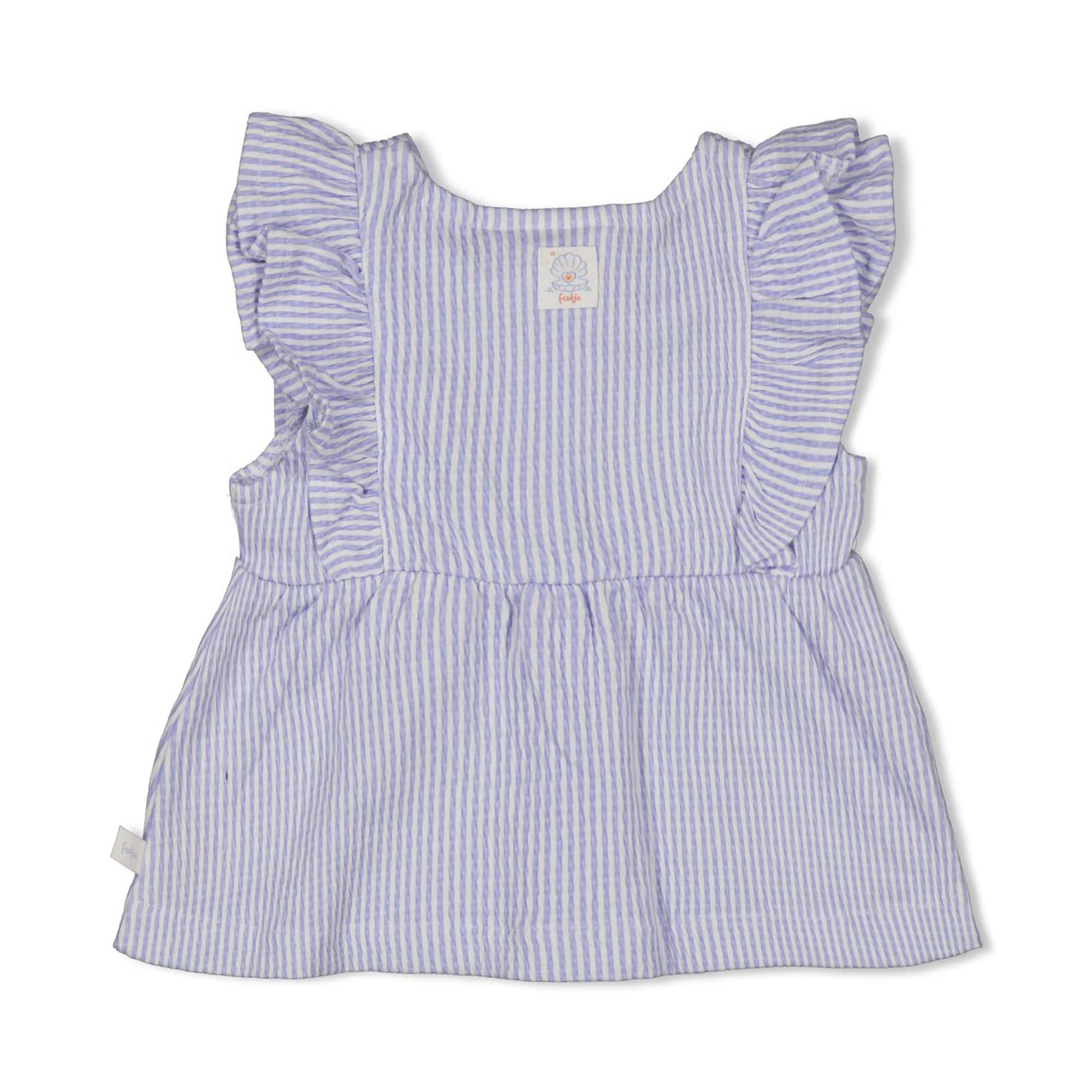 Kurzarmshirts, FEETJE, Blau – Besonderheit: aus 91% Baumwolle