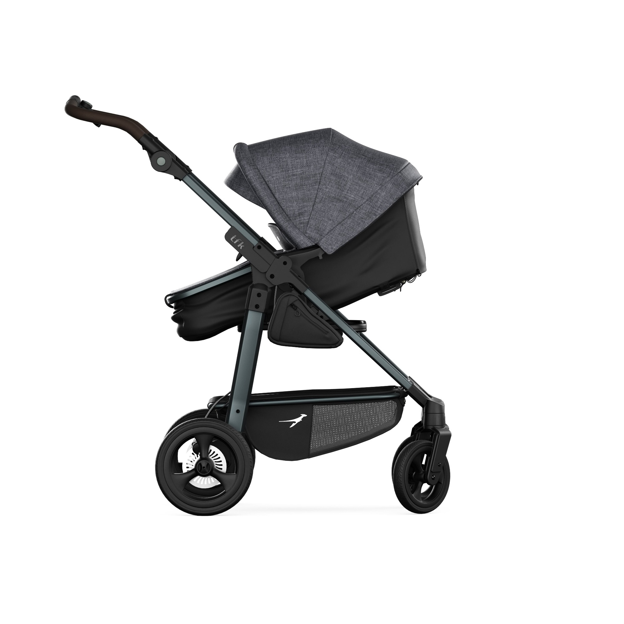 Kombi-Kinderwagen, tfk, Schwarz – Produktansicht