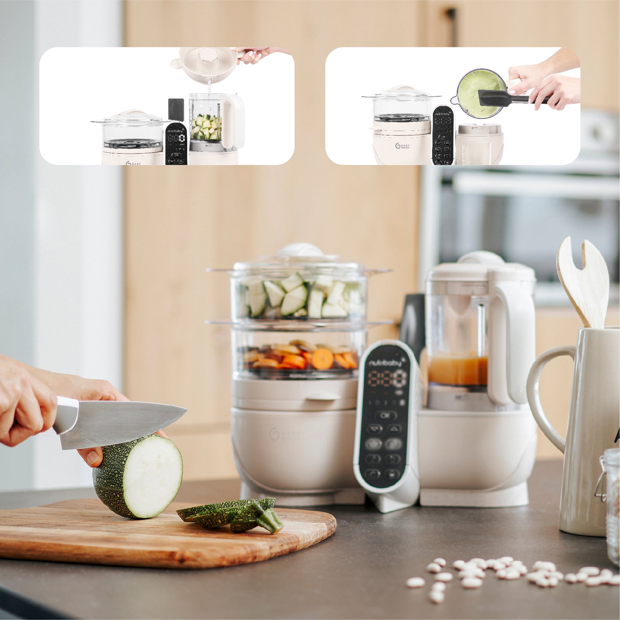 Babykostwärmer, babymoov, Beige – Produktansicht