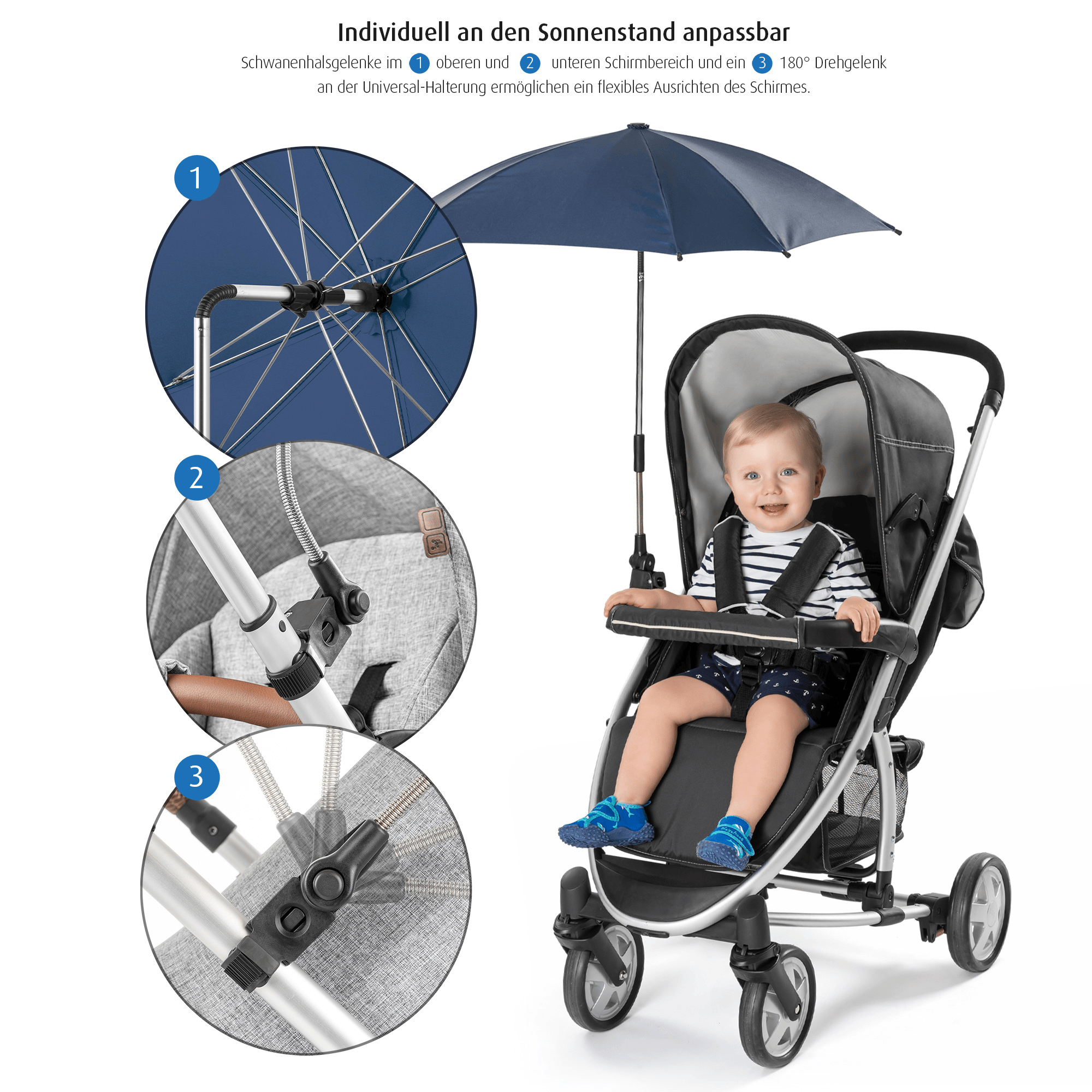 % SALE Kinderwagen, reer, Blau – Produktansicht