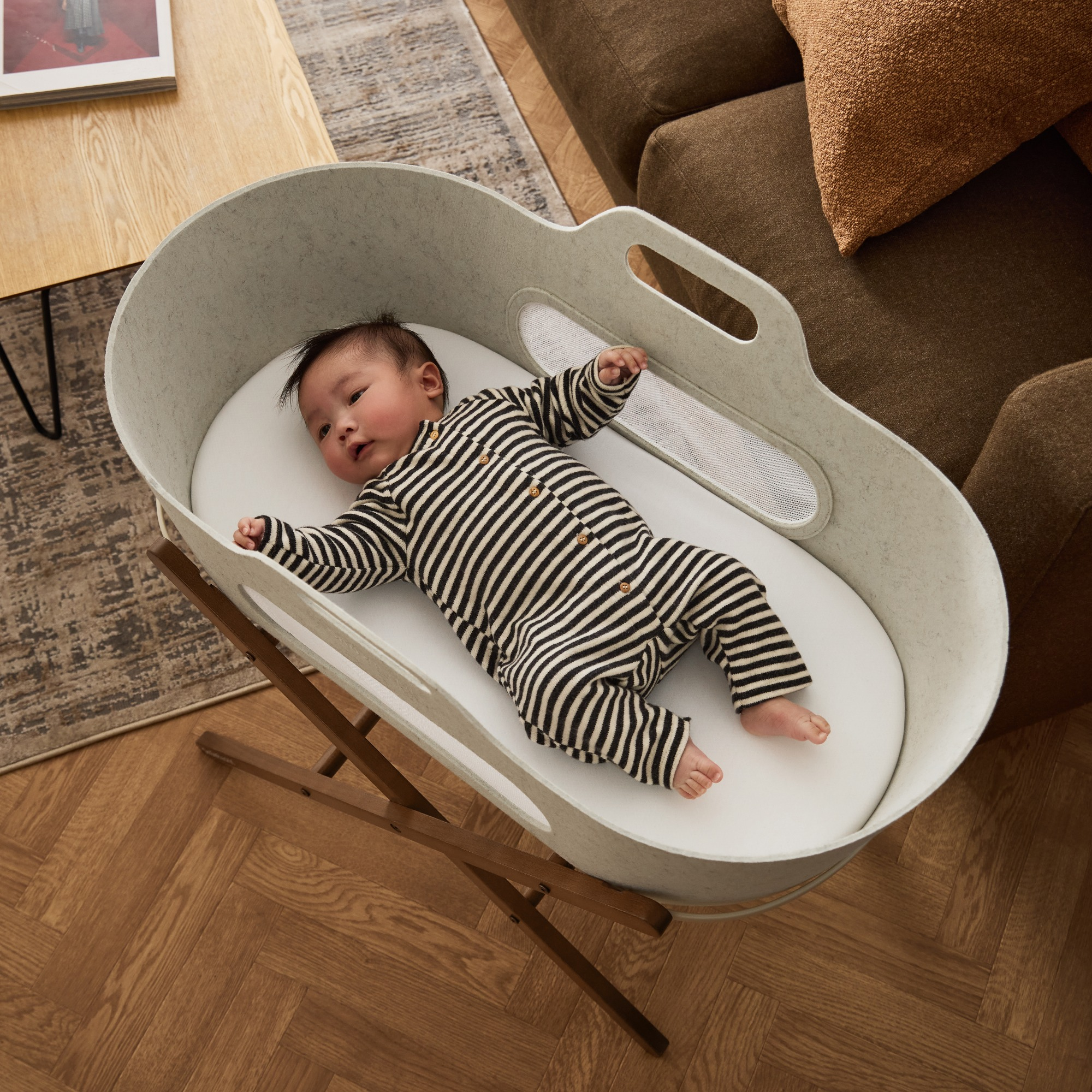 Moseskörbe, Snüz, Braun – Produktansicht