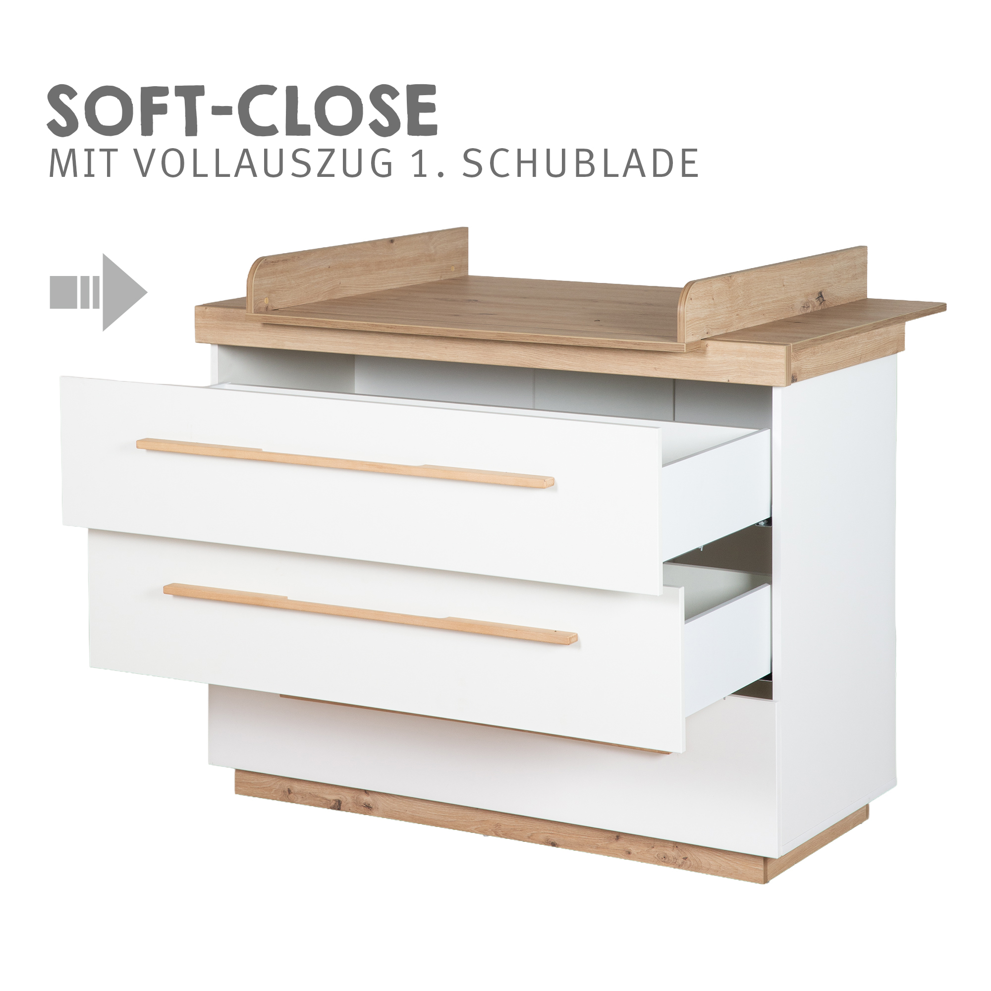 Wickelkommoden, roba, Weiß – Produktansicht