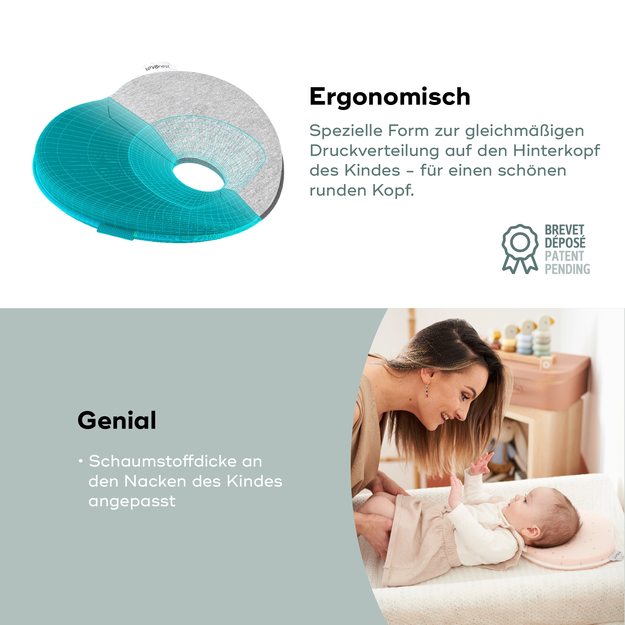Bettdecken & Kissen, babymoov, Pink – Produktansicht