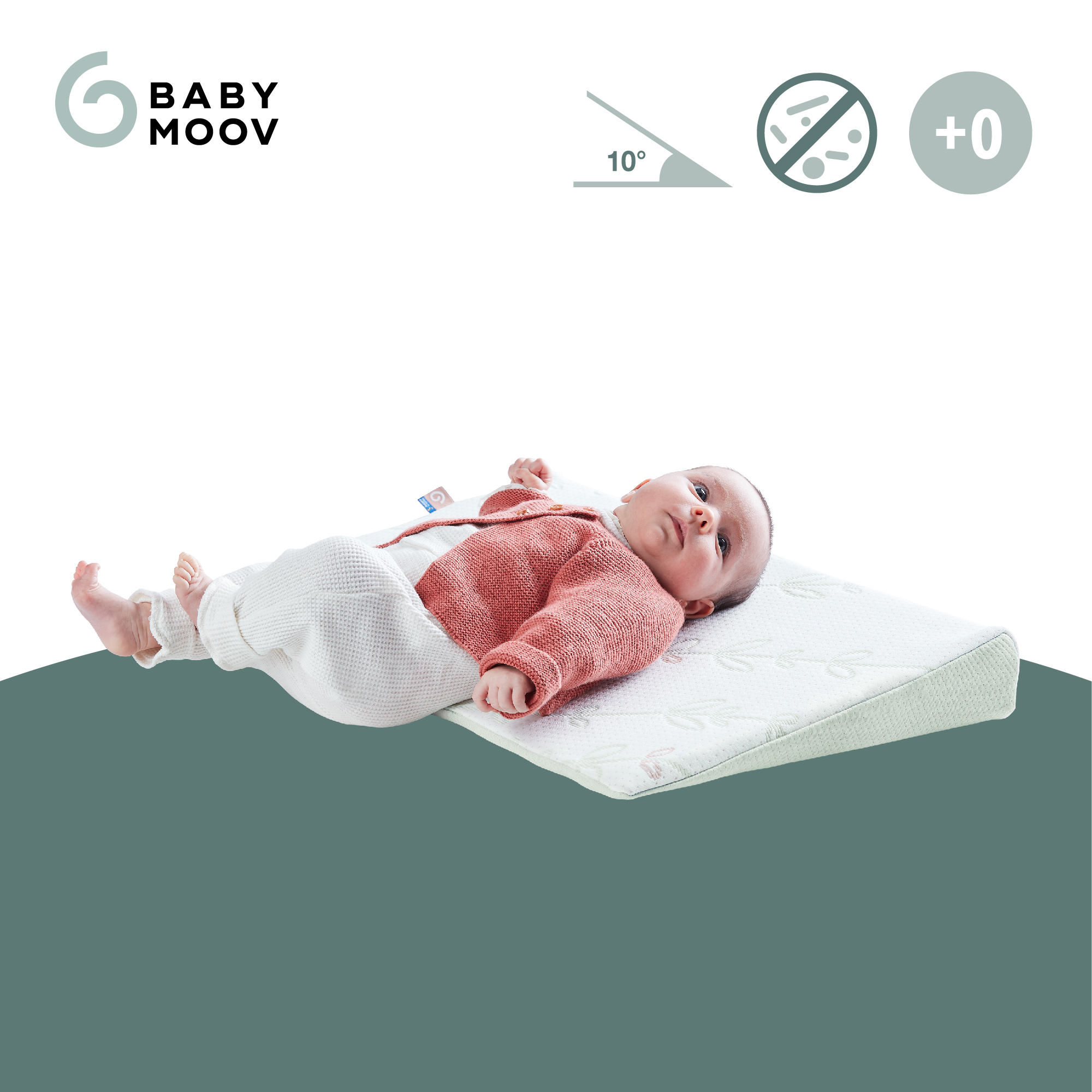 Keilkissen, babymoov, Weiß – Produktansicht