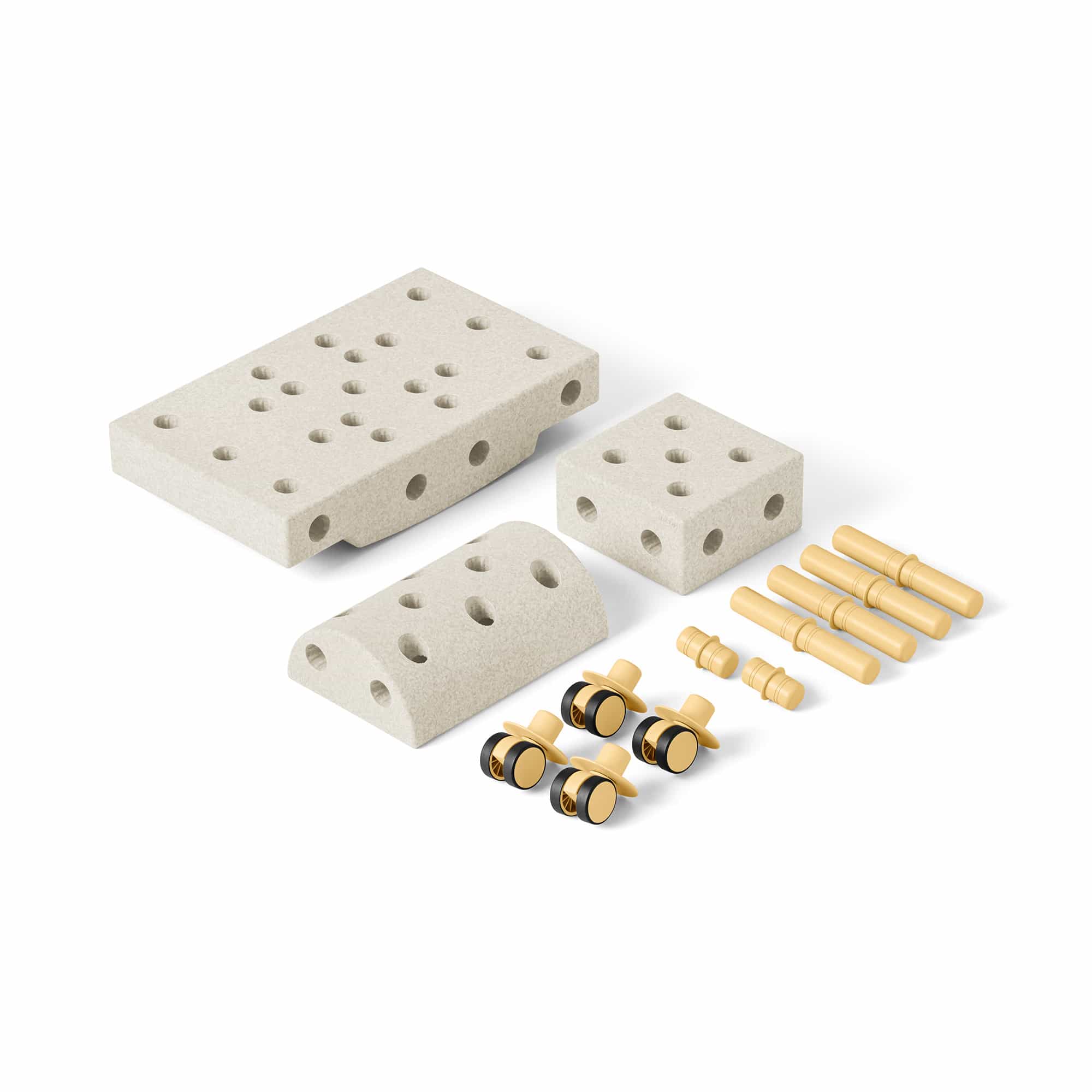 Schaumstoff Bausteine, MODU, Beige – Produktansicht