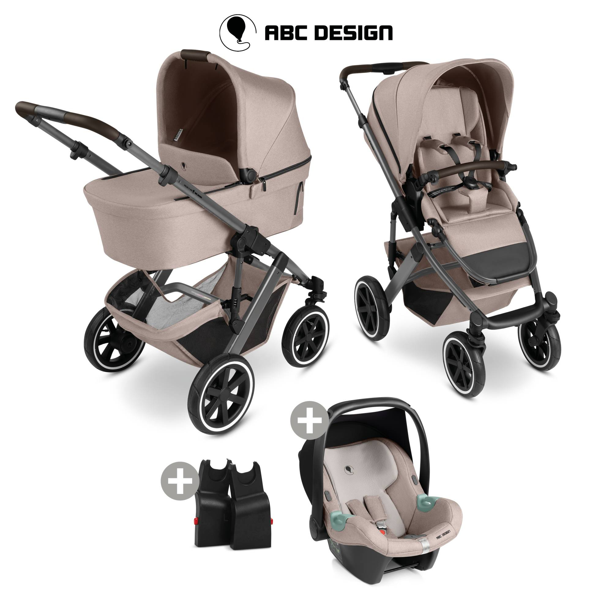 Kinderwagen Komplettsets, ABC DESIGN, Beige – Produktansicht
