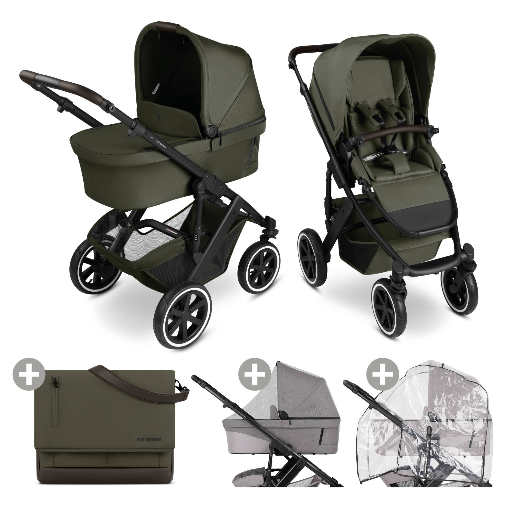 Kinderwagen Komplettsets, ABC DESIGN, Grün – Produktansicht