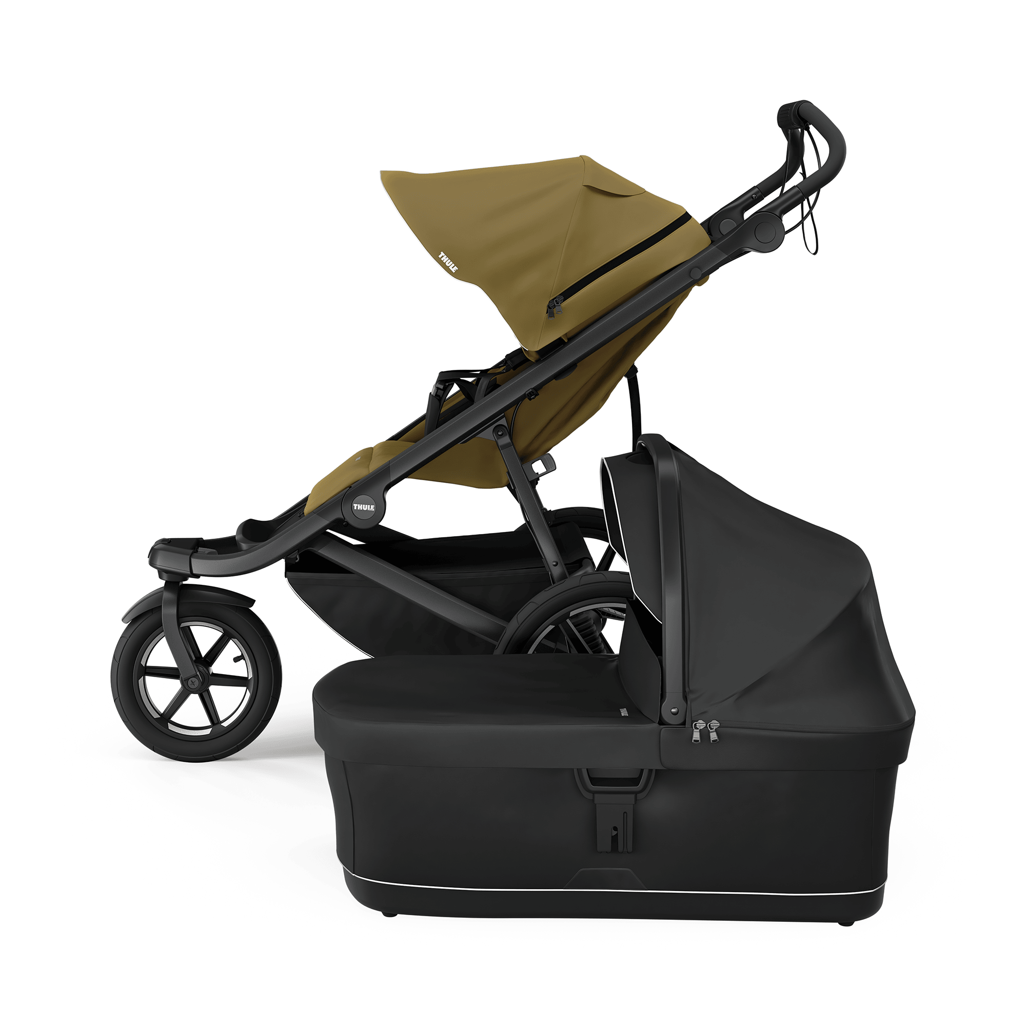 Kombi-Kinderwagen, THULE, Grün – Produktansicht