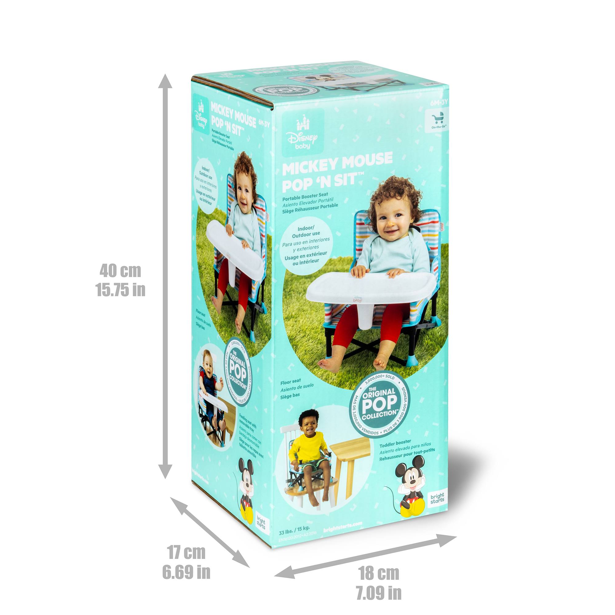 Reisehochstühle, BrightStarts, Blau – Produktansicht