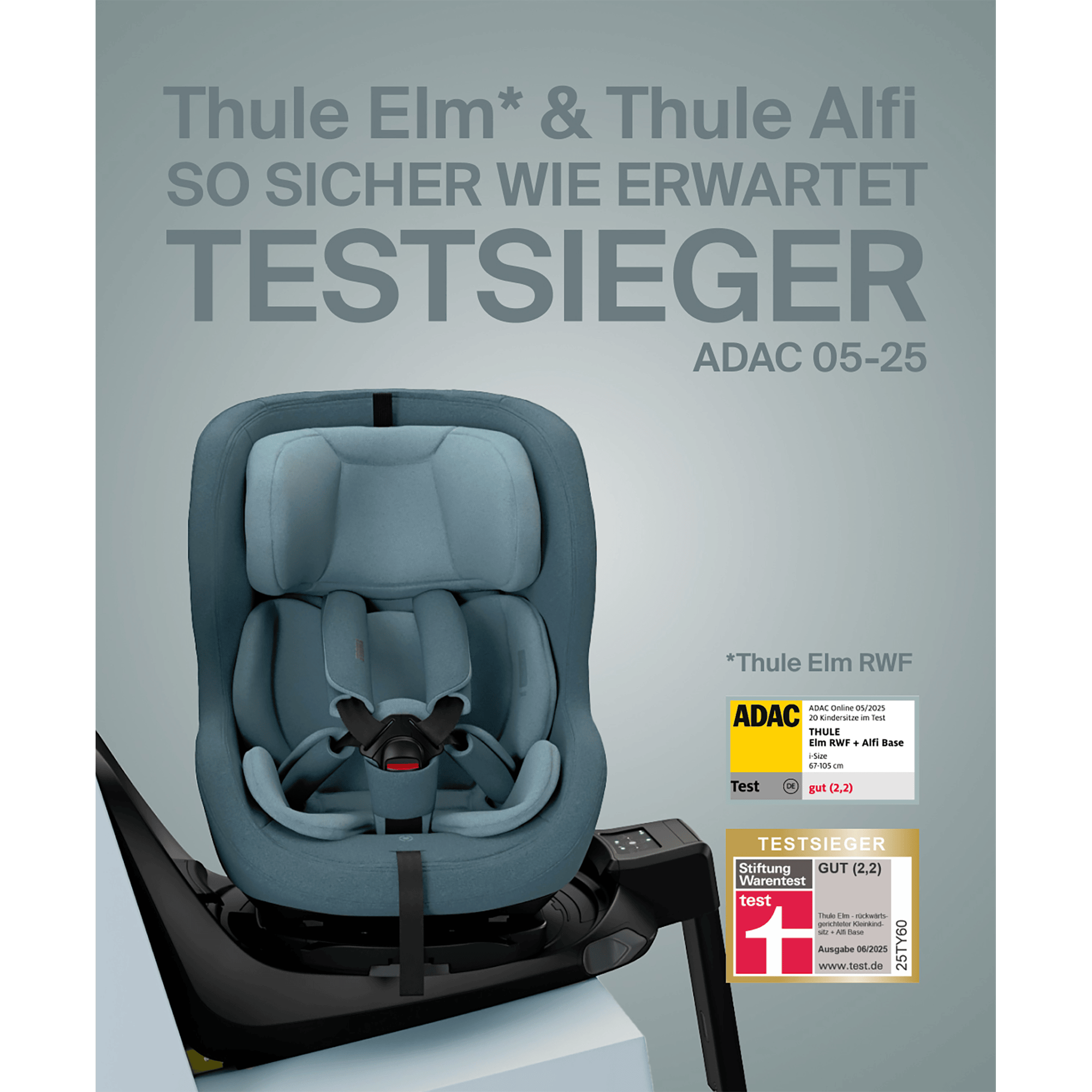 Reboarder 0-18 kg, Gruppe 0+/1, THULE, Schwarz – Produktansicht