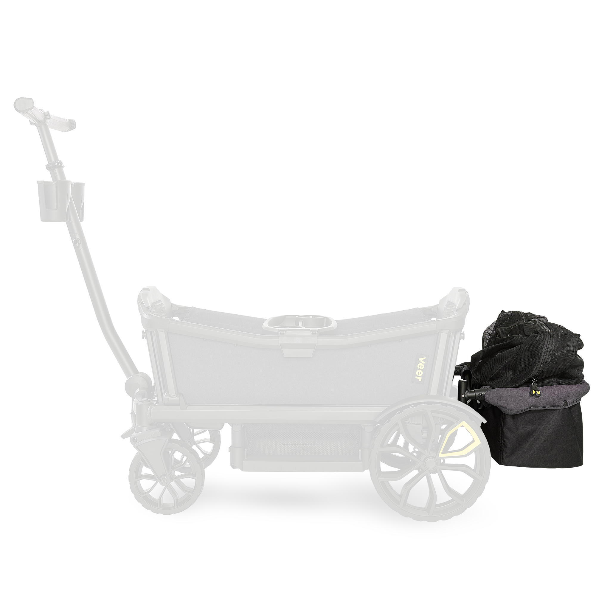 Bollerwagen, VEER, Schwarz – Produktansicht