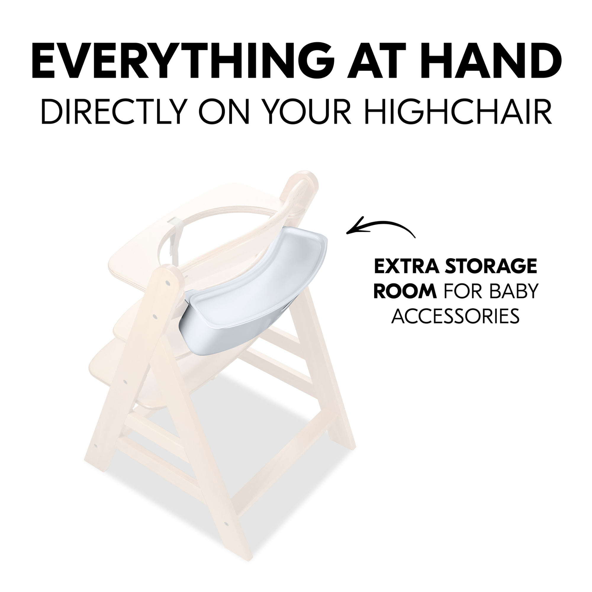 Hochstuhl Zubehör, hauck, Weiß – Produktansicht