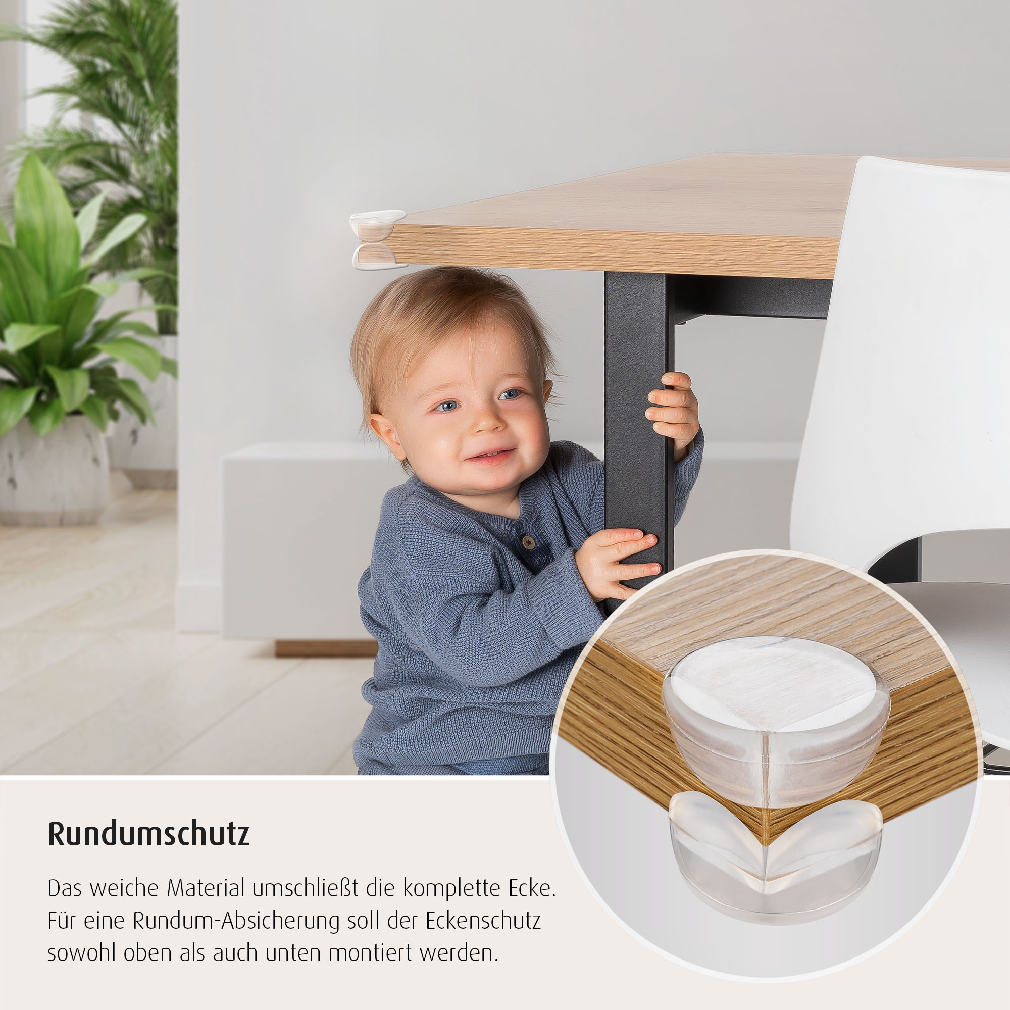 Kantenschutz, reer, Transparent – Produktansicht