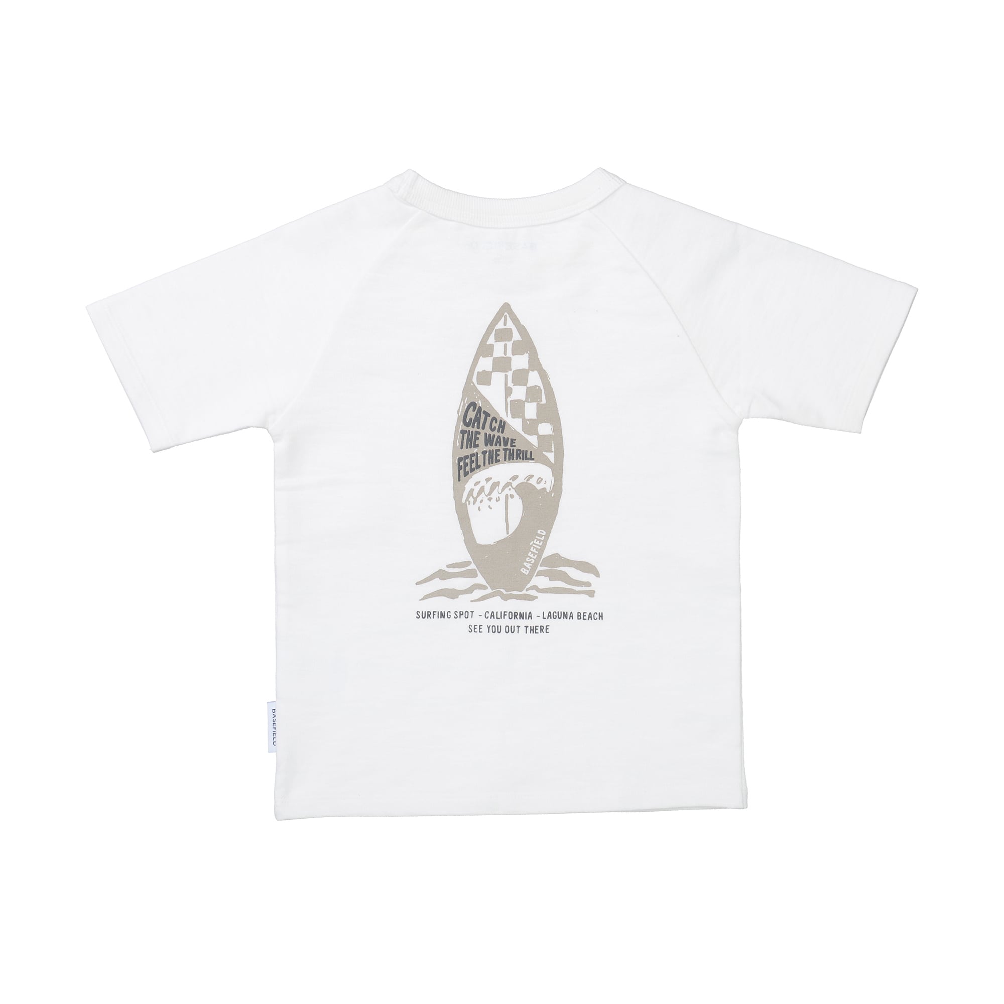 Kurzarmshirts, BASEFIELD, Weiß – Produktansicht