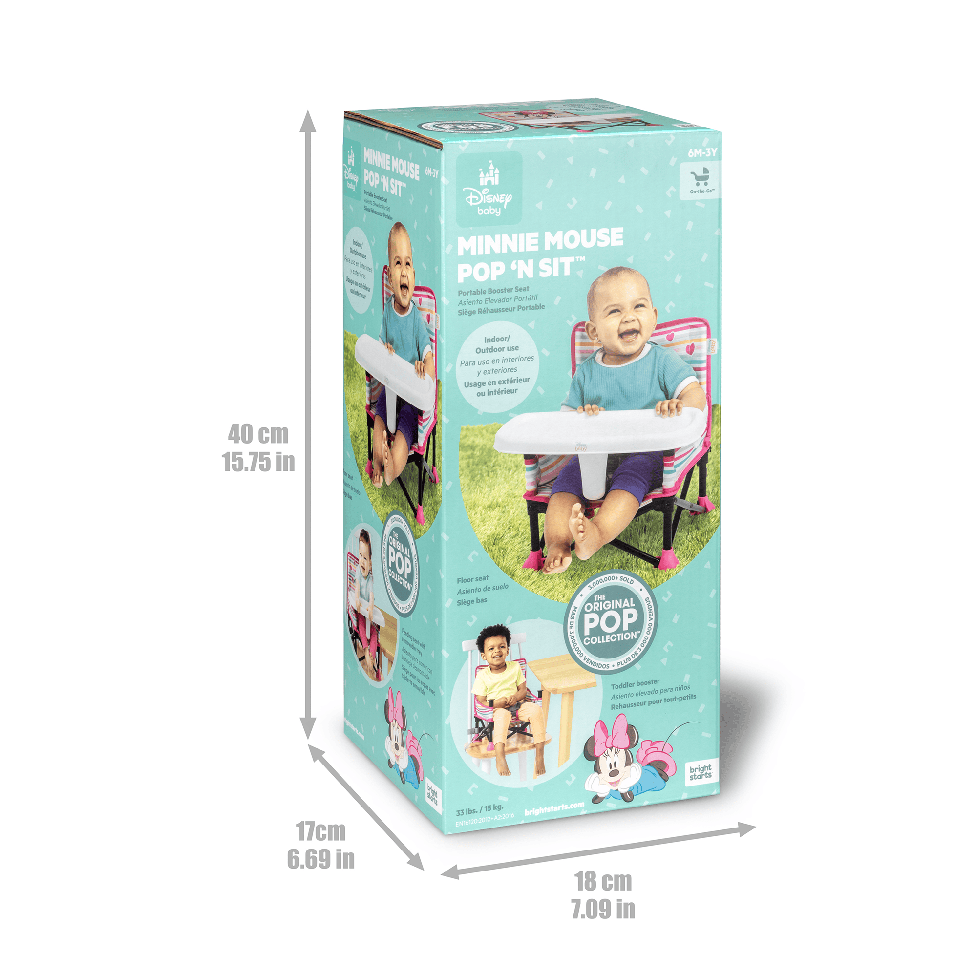 Reisehochstühle, BrightStarts, Pink – Produktansicht