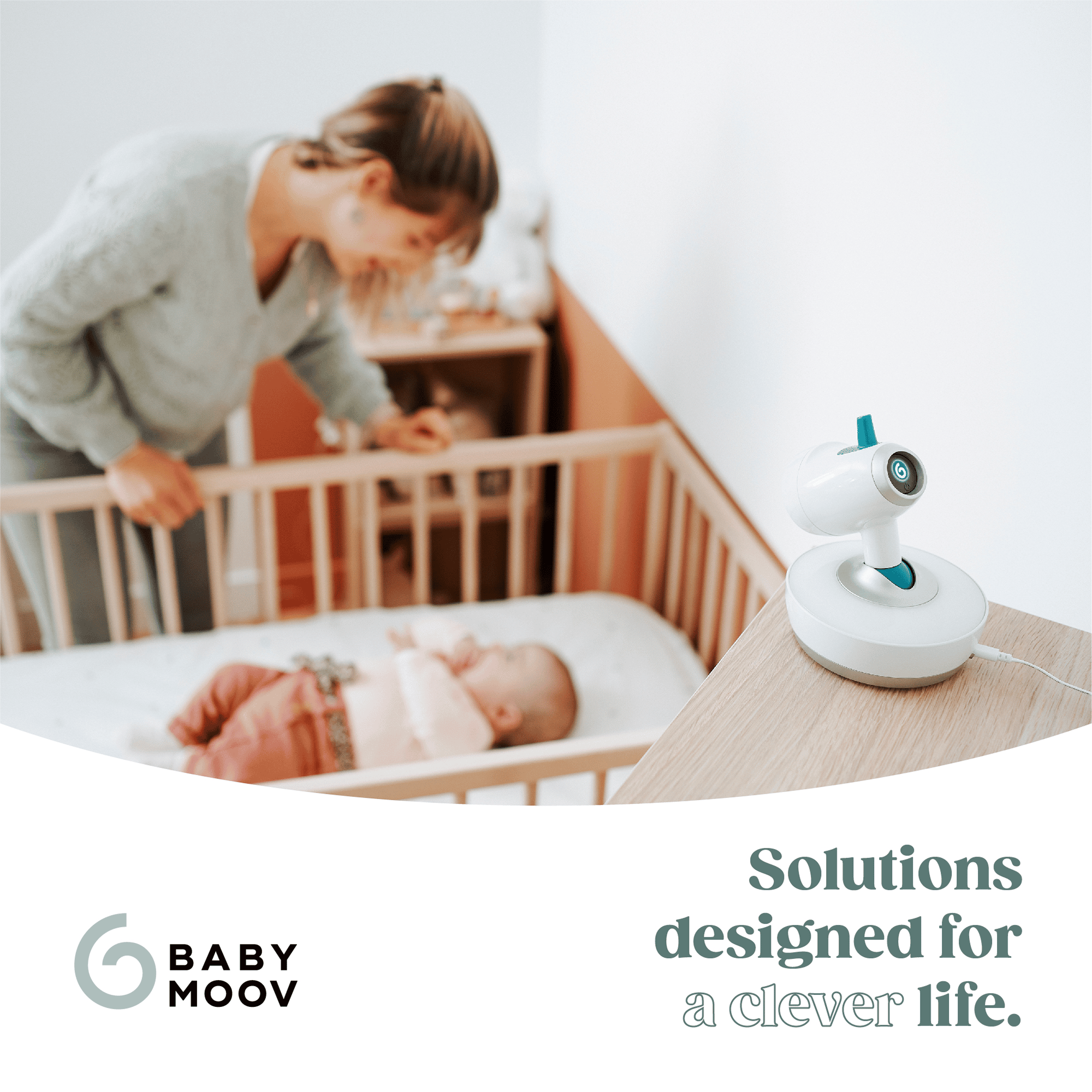 Video Babyphone YOO-Moov babymoov Weiß 2000576450504 2