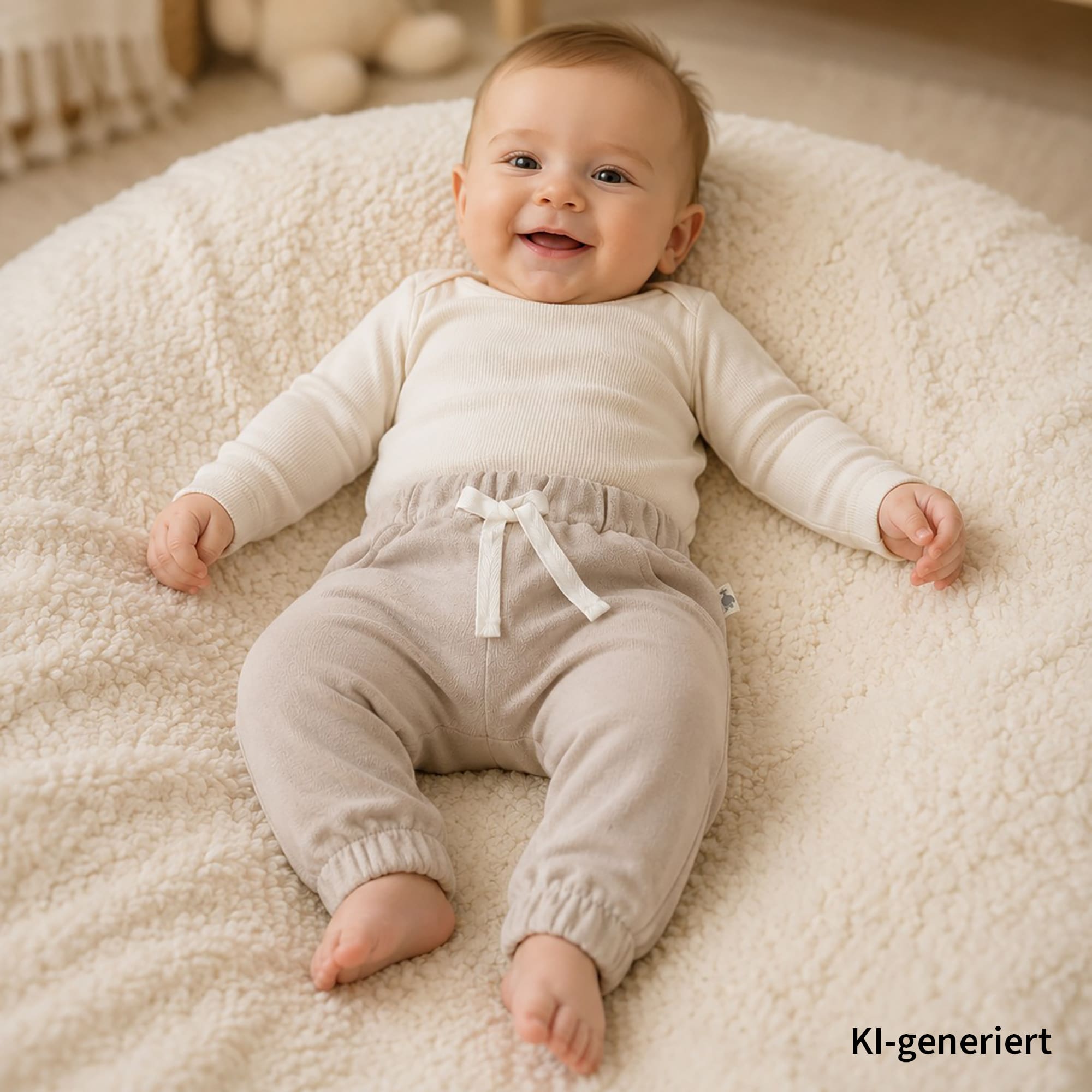 Jogginghosen, LITTLE, Braun – Besonderheit: aus 80% Baumwolle