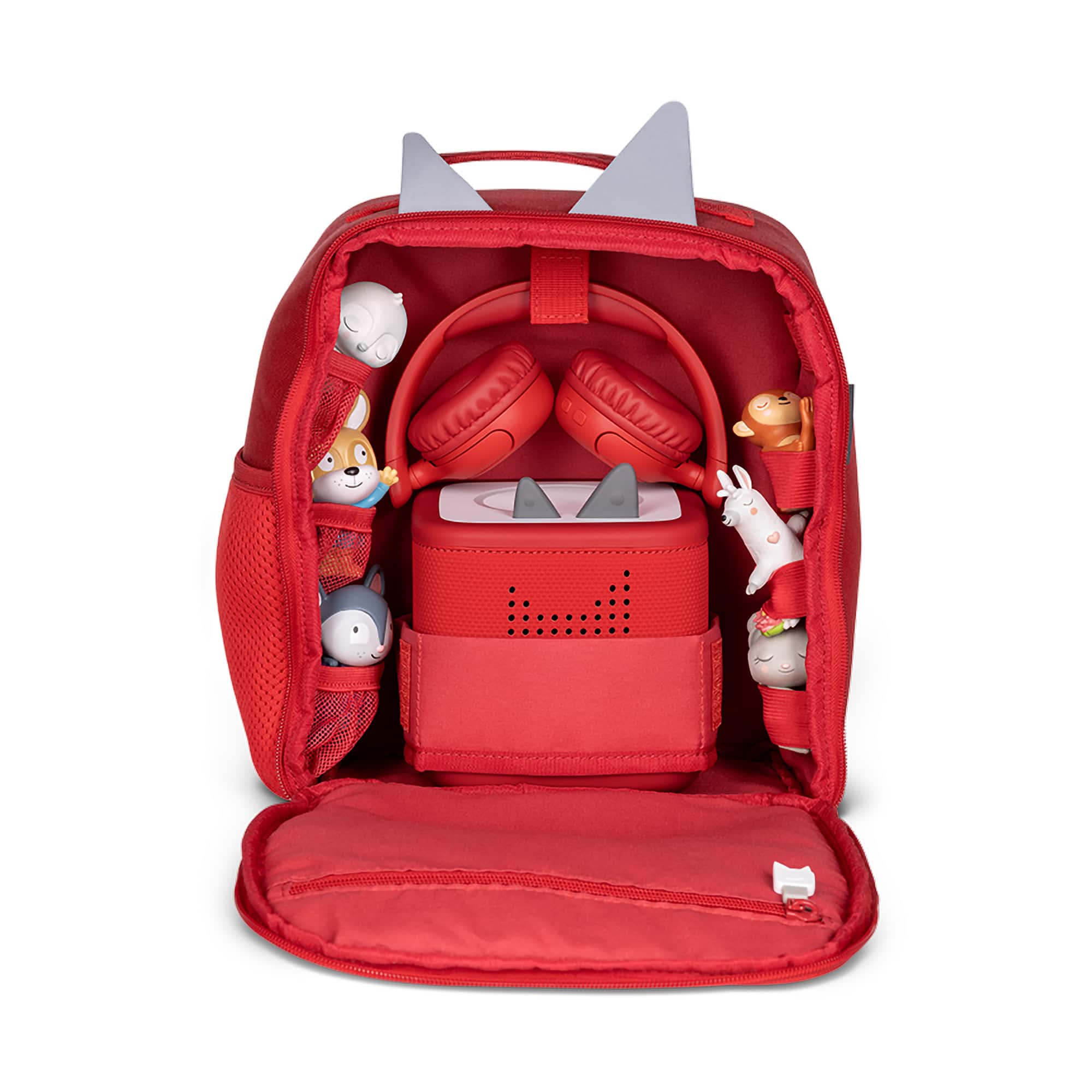 Kinderrucksäcke, tonies, Rot – Besonderheit: inklusive Mini Kreativ-Tonie