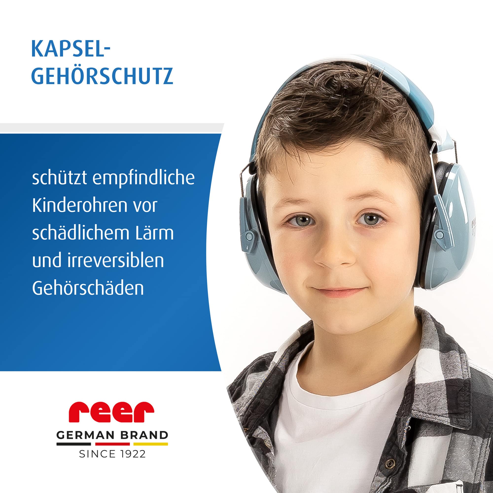 Gehörschutz, reer, Blau – Produktansicht