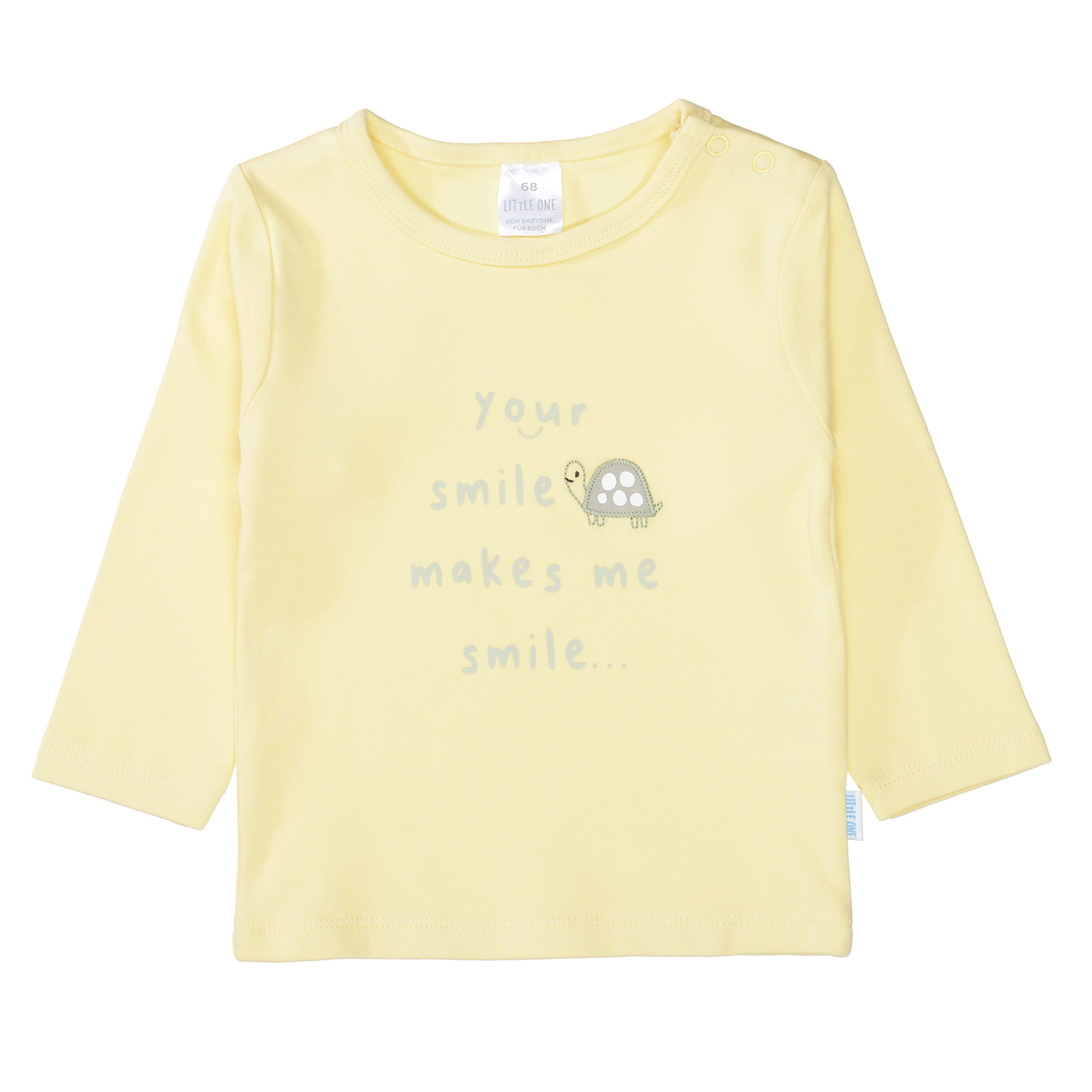 Langarmshirt Your Smile Makes Me Smile LITTLE ONE Gelb M2000584016402 1
