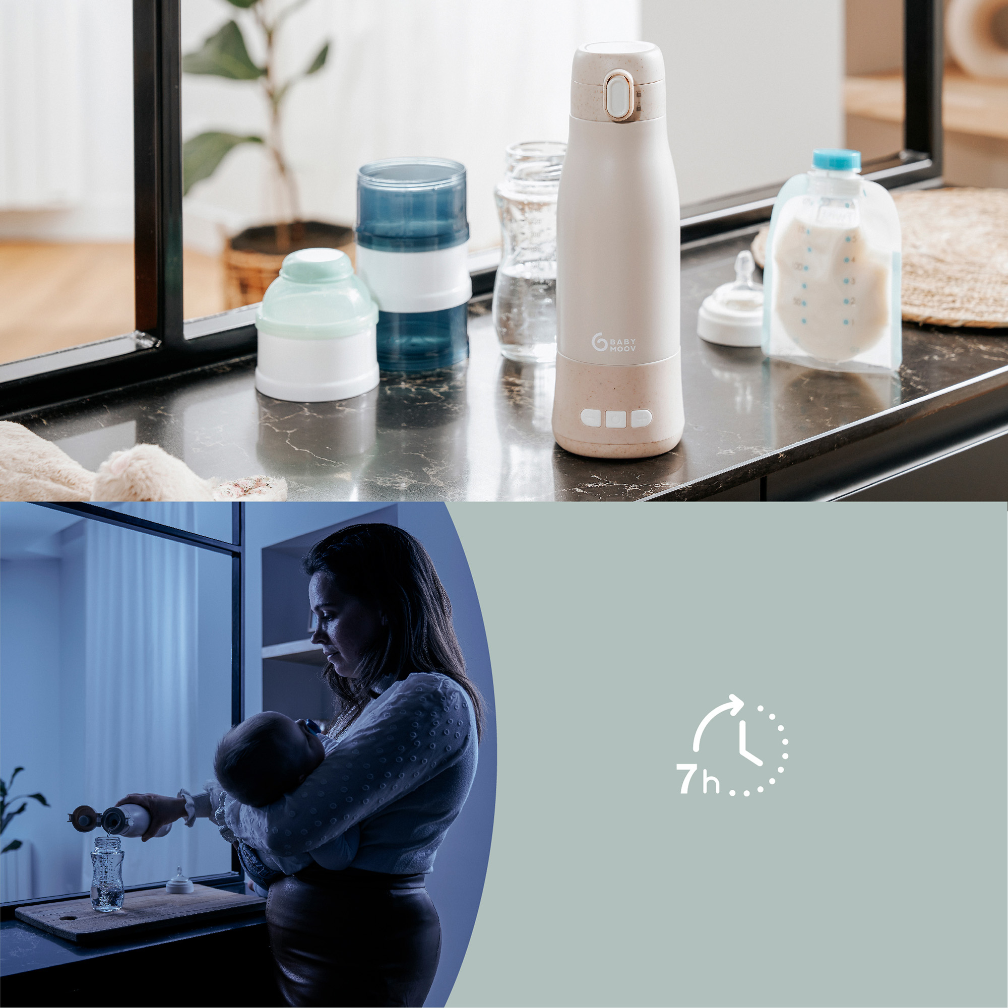 Babykostwärmer, babymoov, Beige – Produktansicht