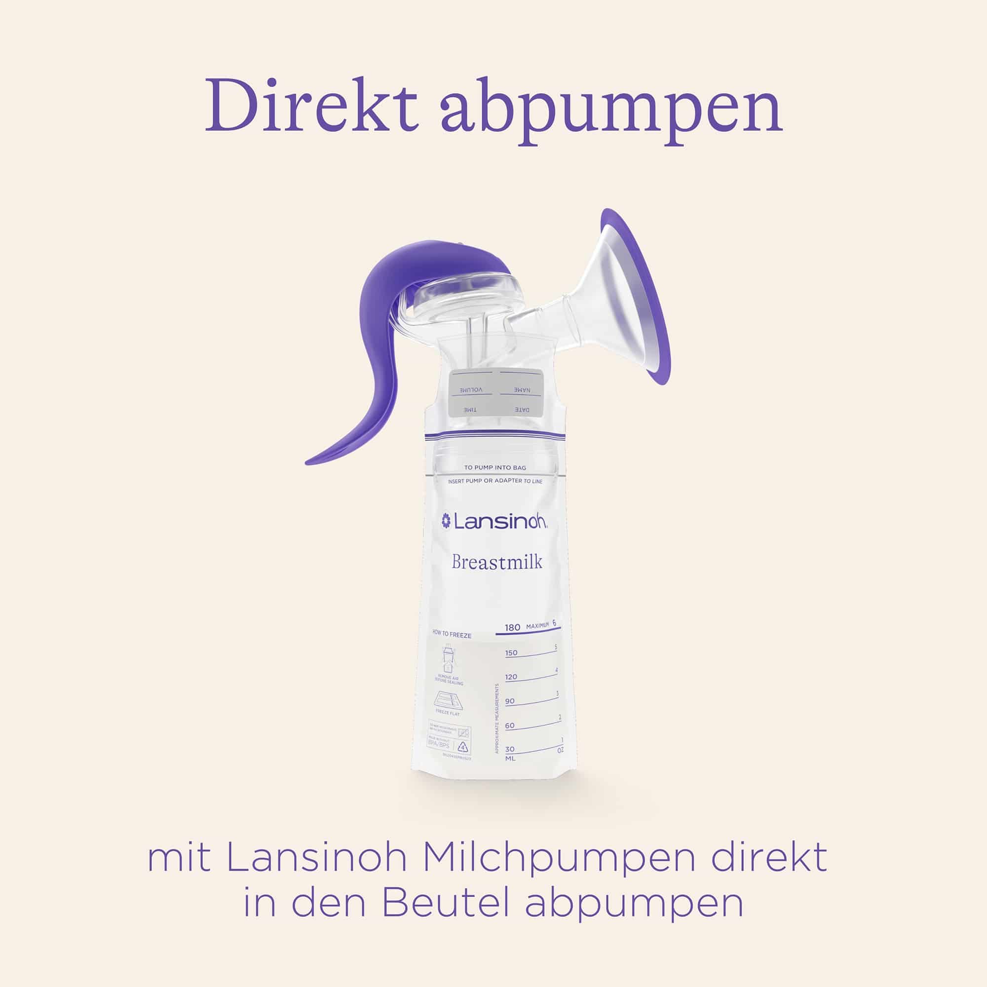 Handmilchpumpen, Lansinoh, Transparent – Produktansicht