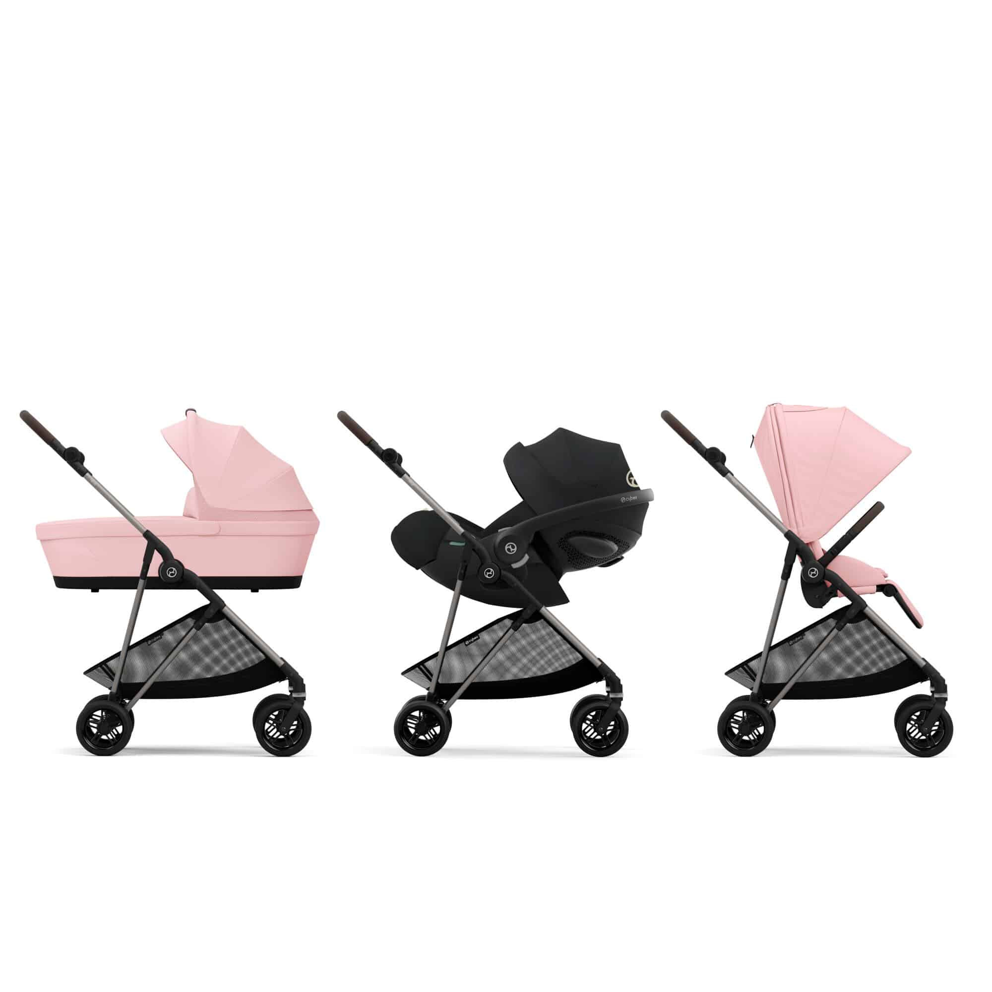 Kombi-Kinderwagen, cybex, Pink – Produktansicht