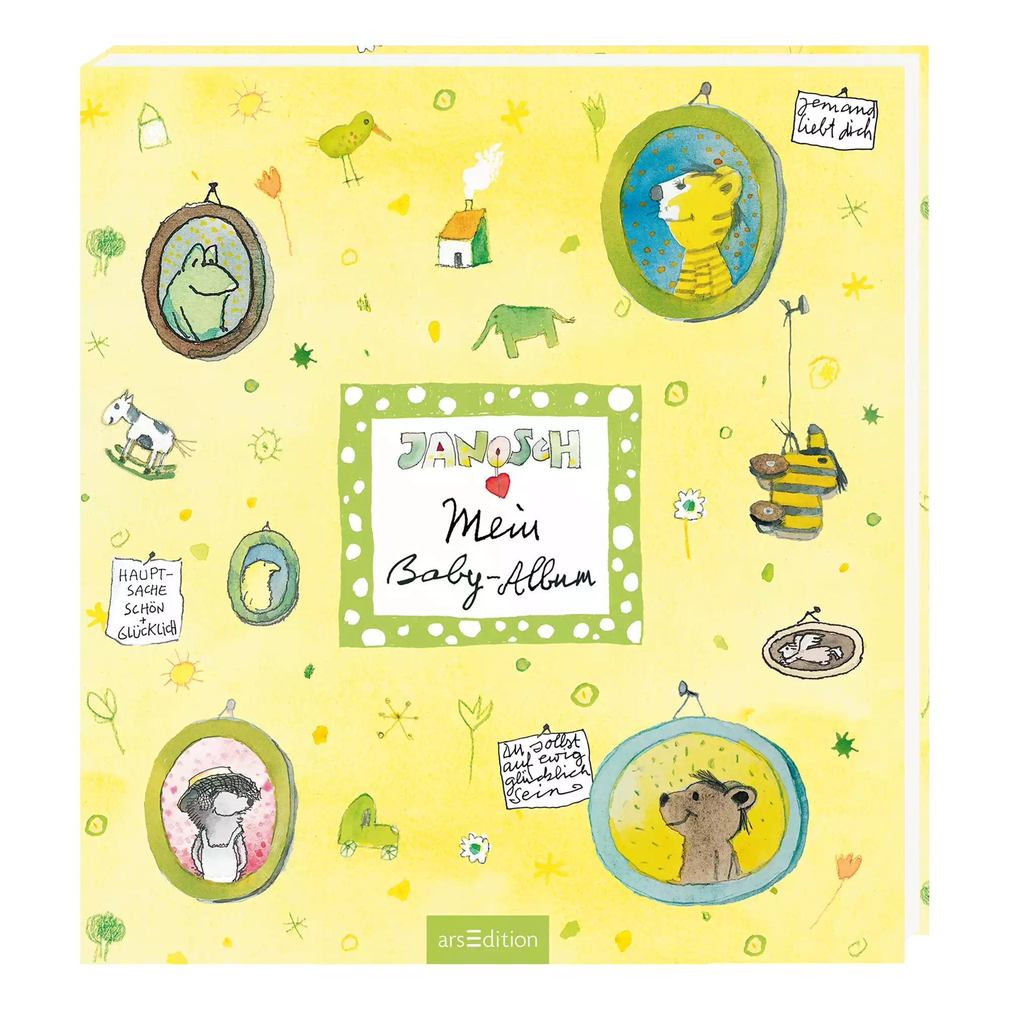 Babyalben, arsEdition, Gelb – Produktansicht