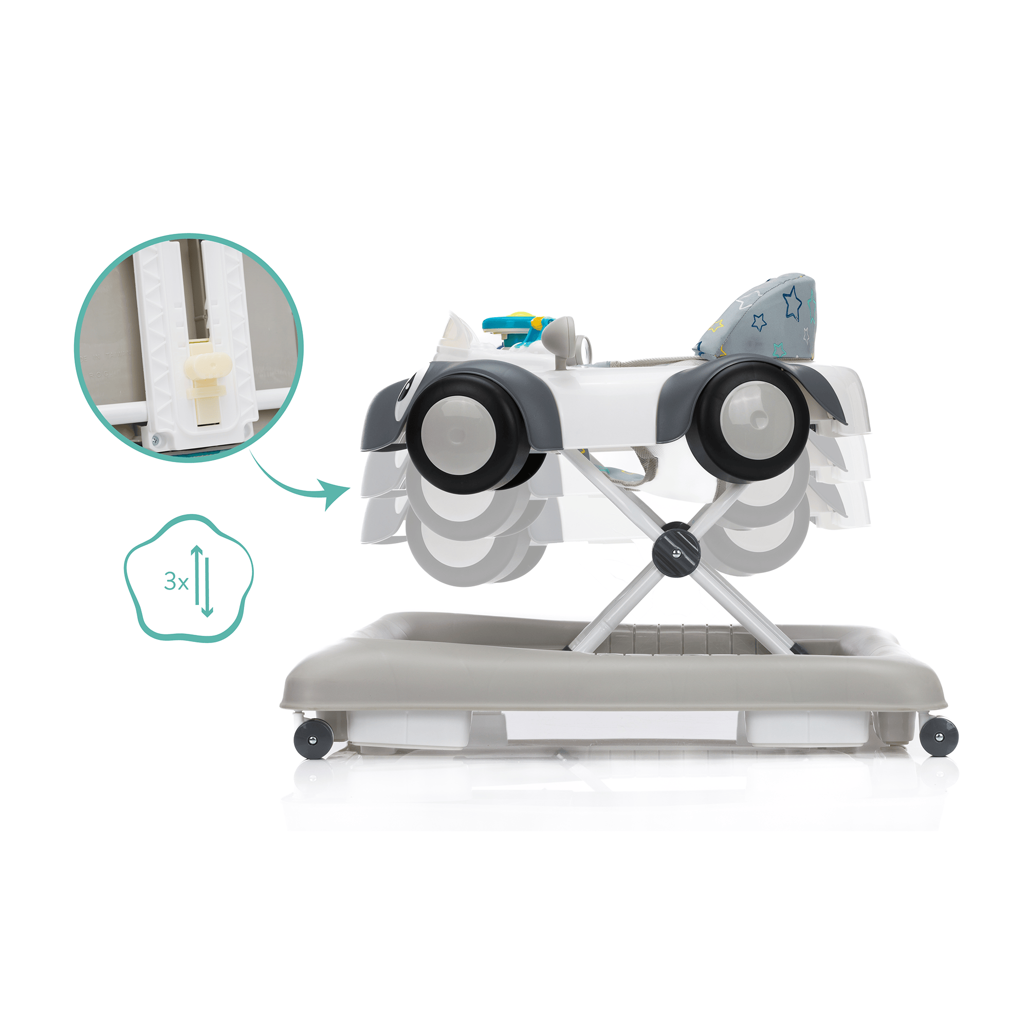 Lauflernwagen, fillikid, Grau – Produktansicht