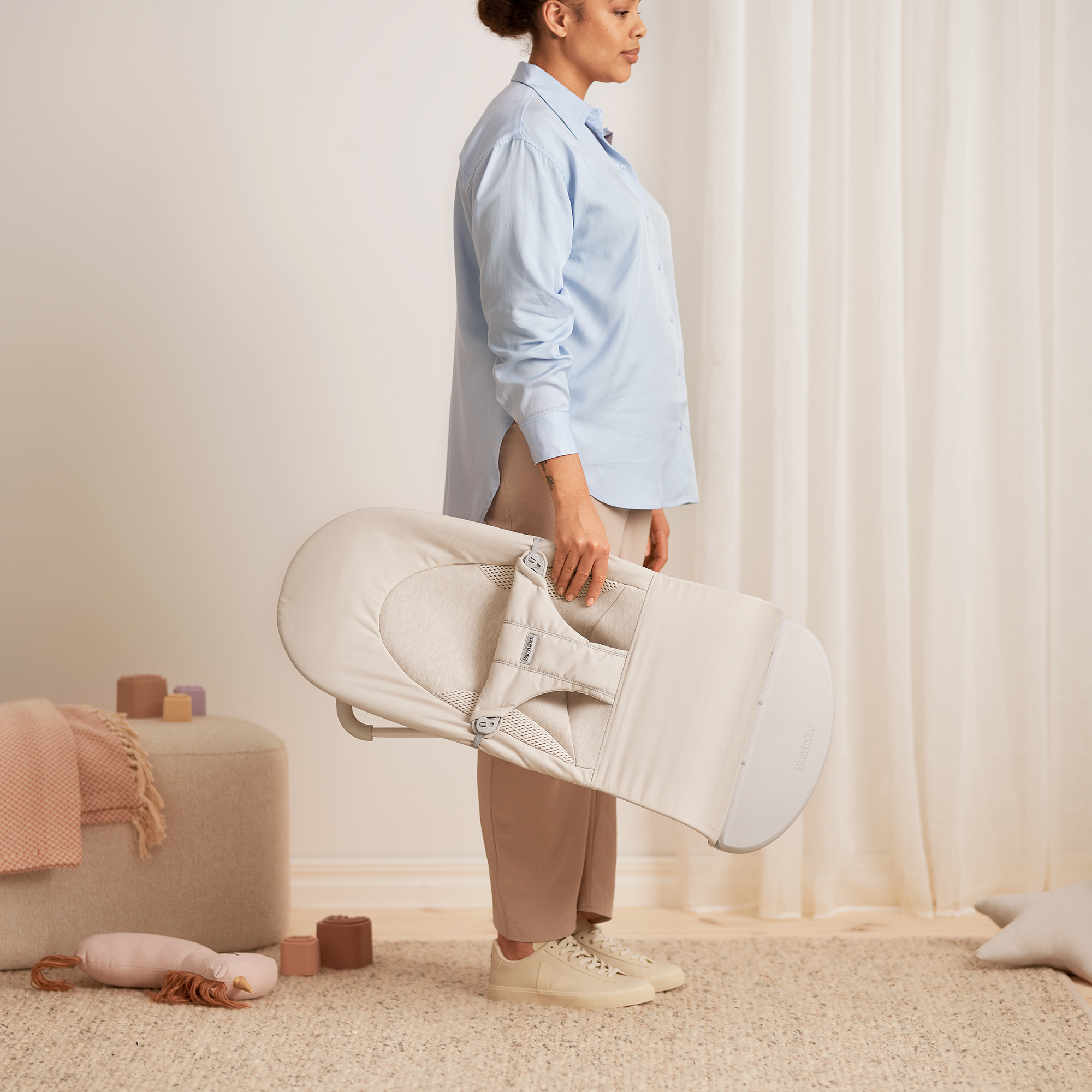 Wippen, BABYBJÖRN, Beige – Produktansicht