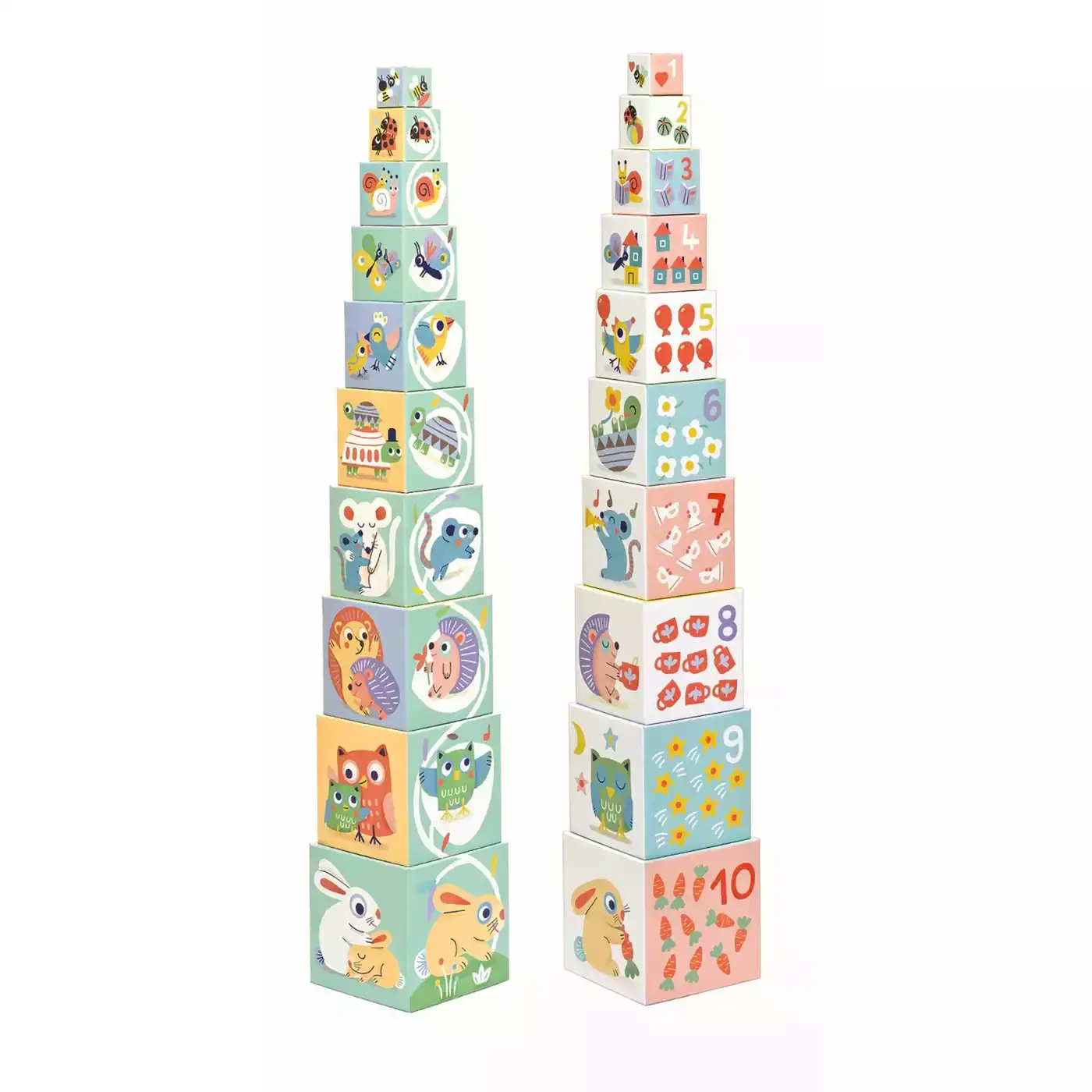 Stapelturm BabyBloki DJECO Mehrfarbig 2000577195701 3