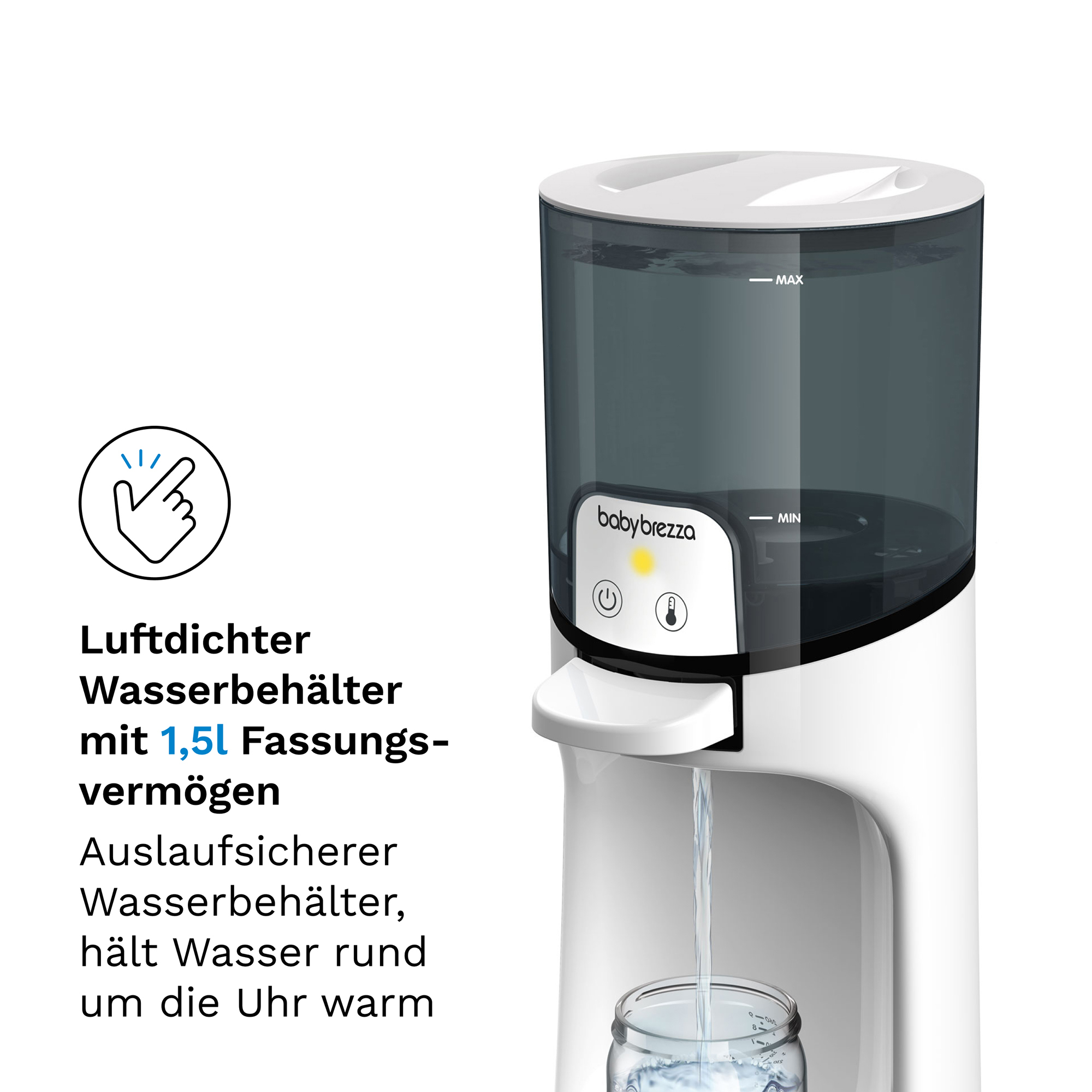 Babykostwärmer, babybrezza, Weiß – Produktansicht