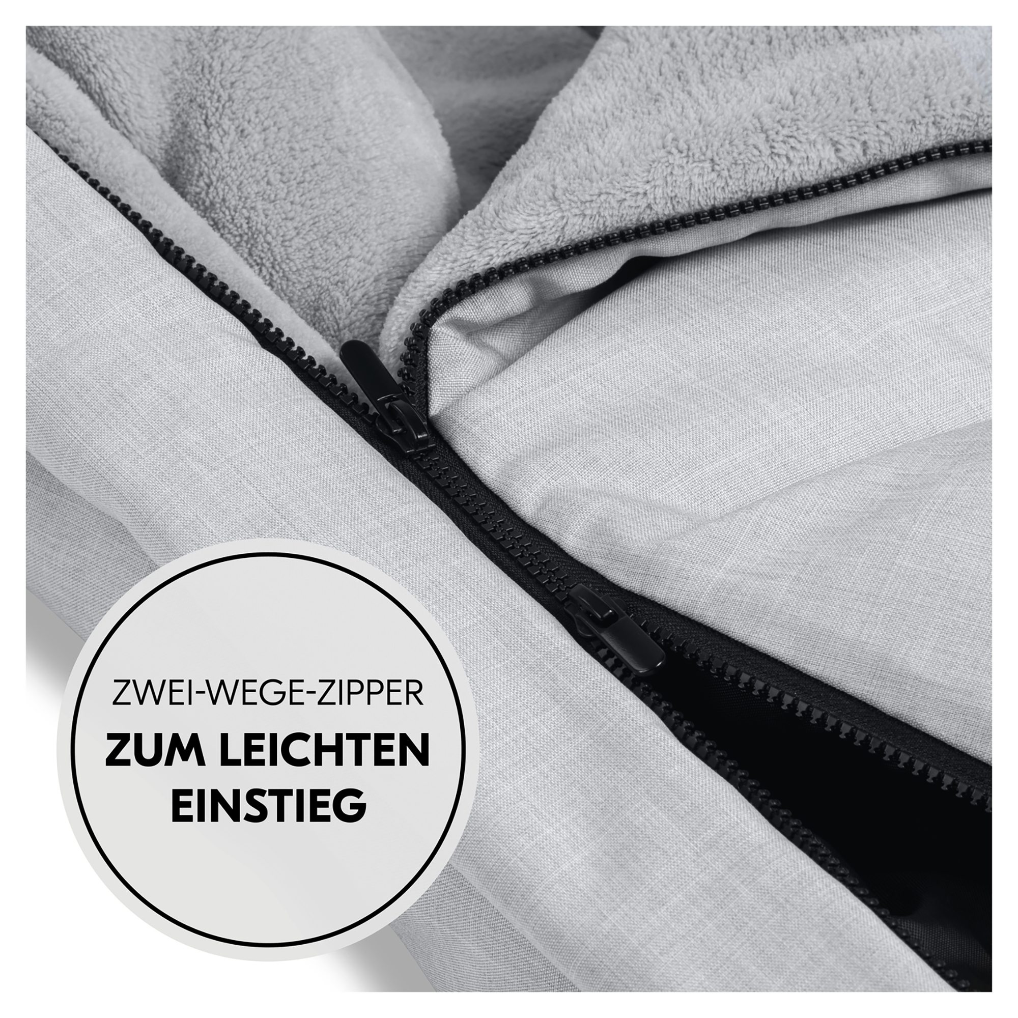 Fußsäcke & Decken, hauck, Grau – Produktansicht